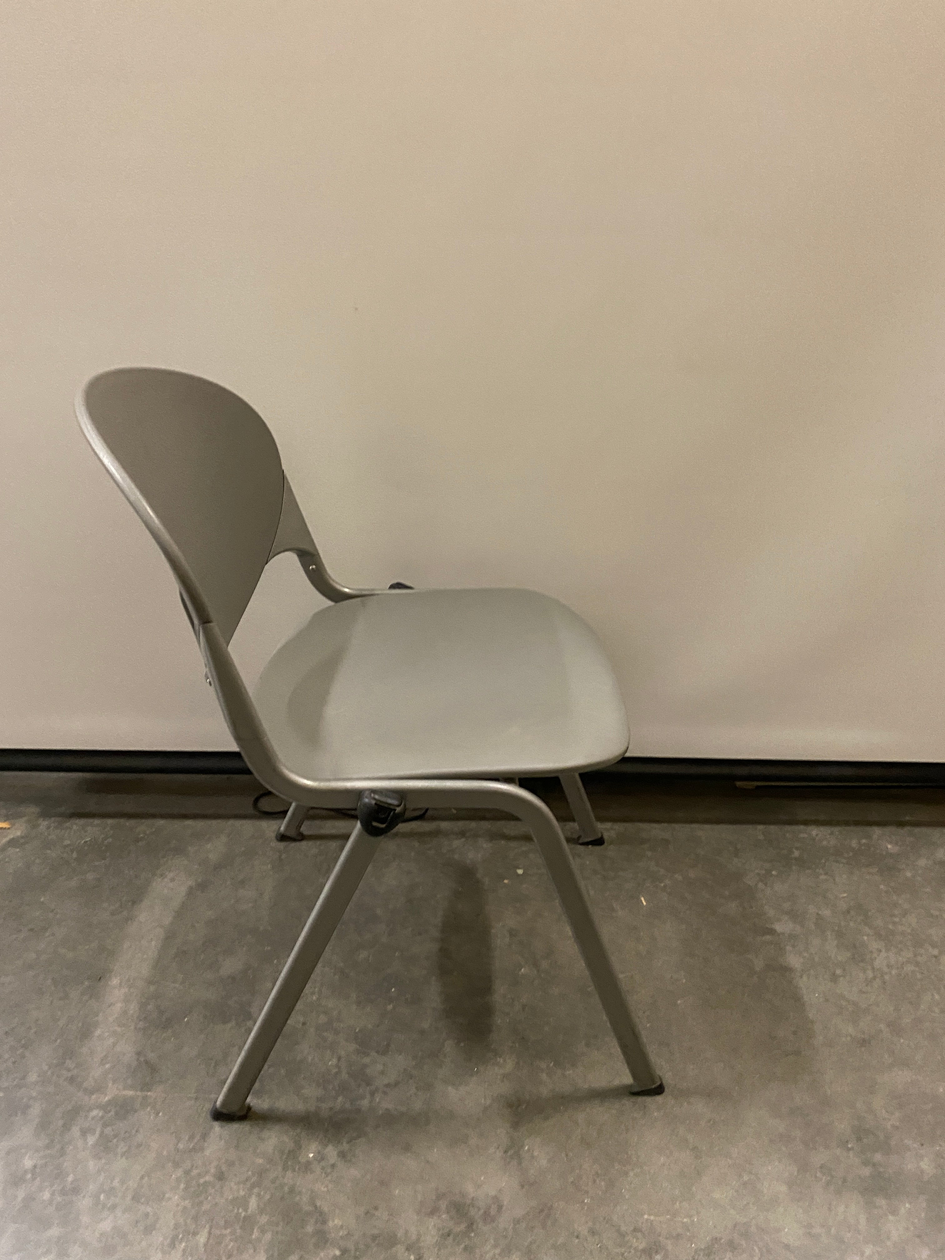 National Grey Plastic Stacking Chairs