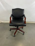 Styline Industries Black Leather Upholstered Office Chair