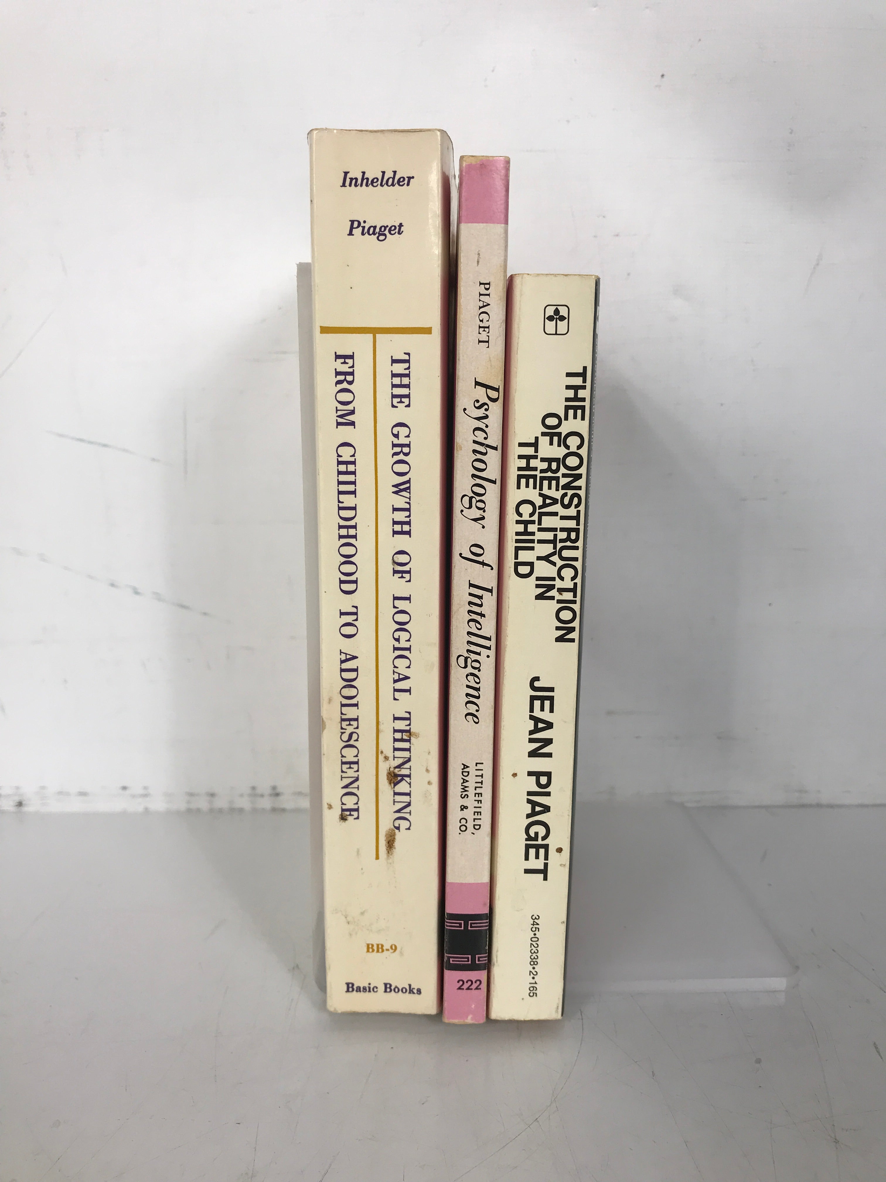 Lot of 3 Piaget Child/Psychology Texts (1954-1972) SC