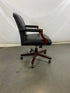 Styline Industries Black Leather Upholstered Office Chair