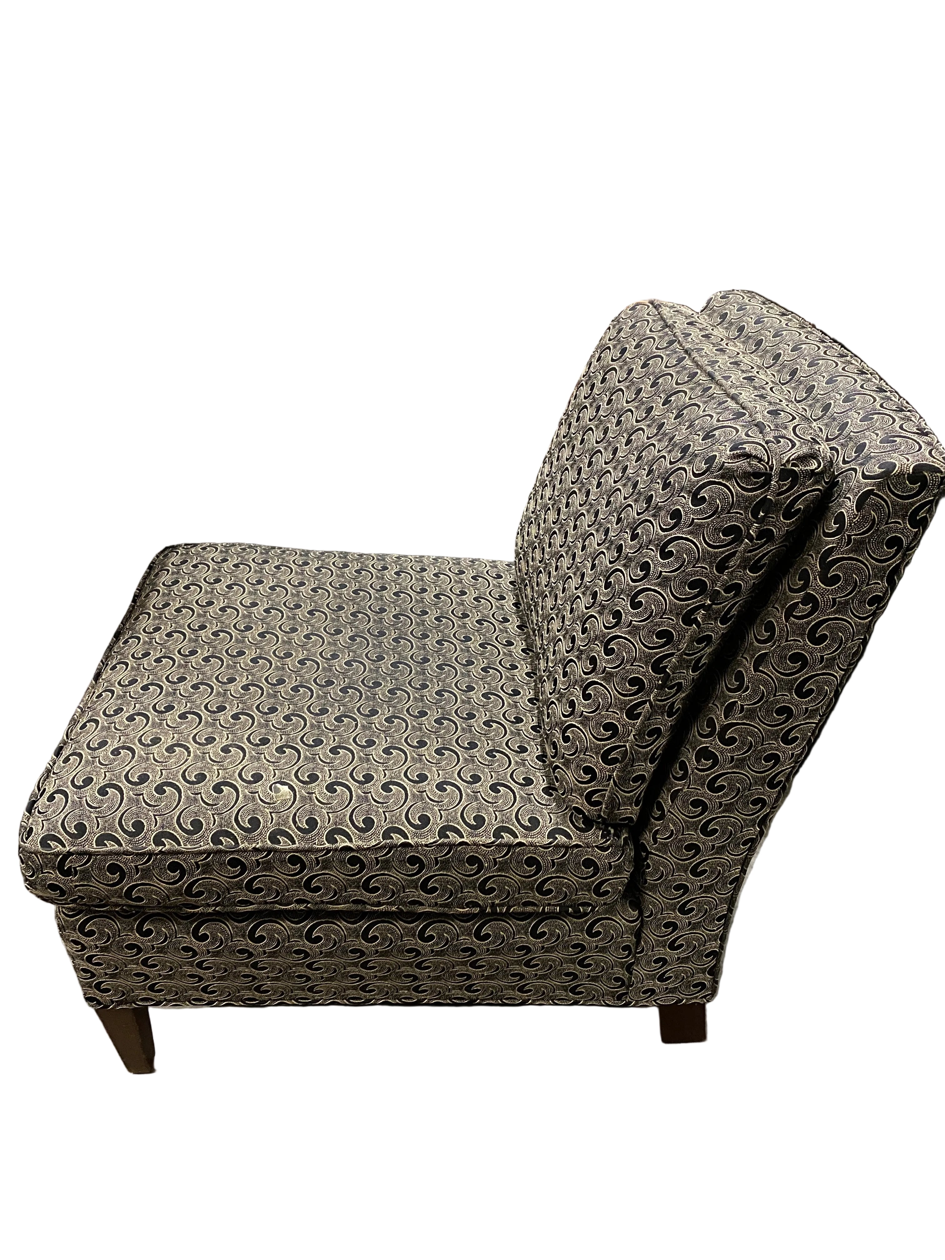Grey Armless Accent Chair
