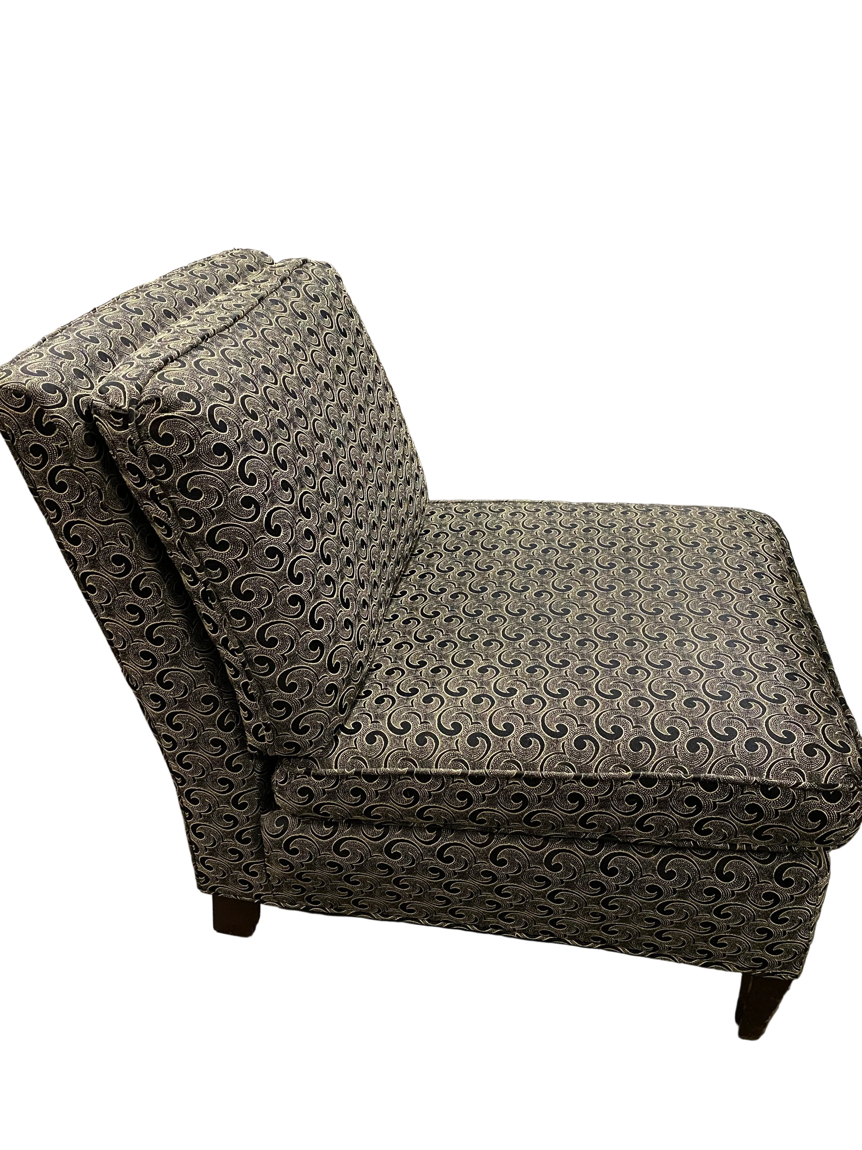 Grey Armless Accent Chair