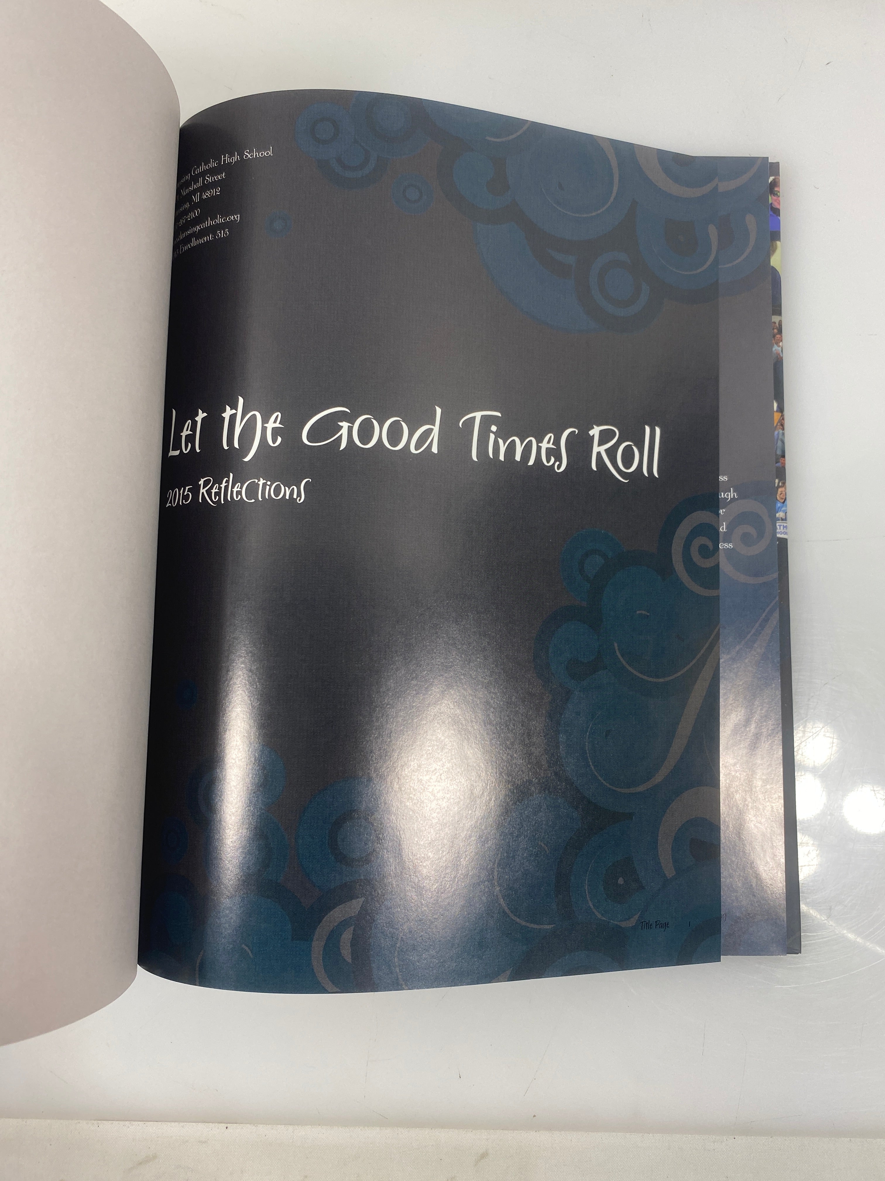 2015 Lansing Catholic High School "Reflections" Yearbook HC