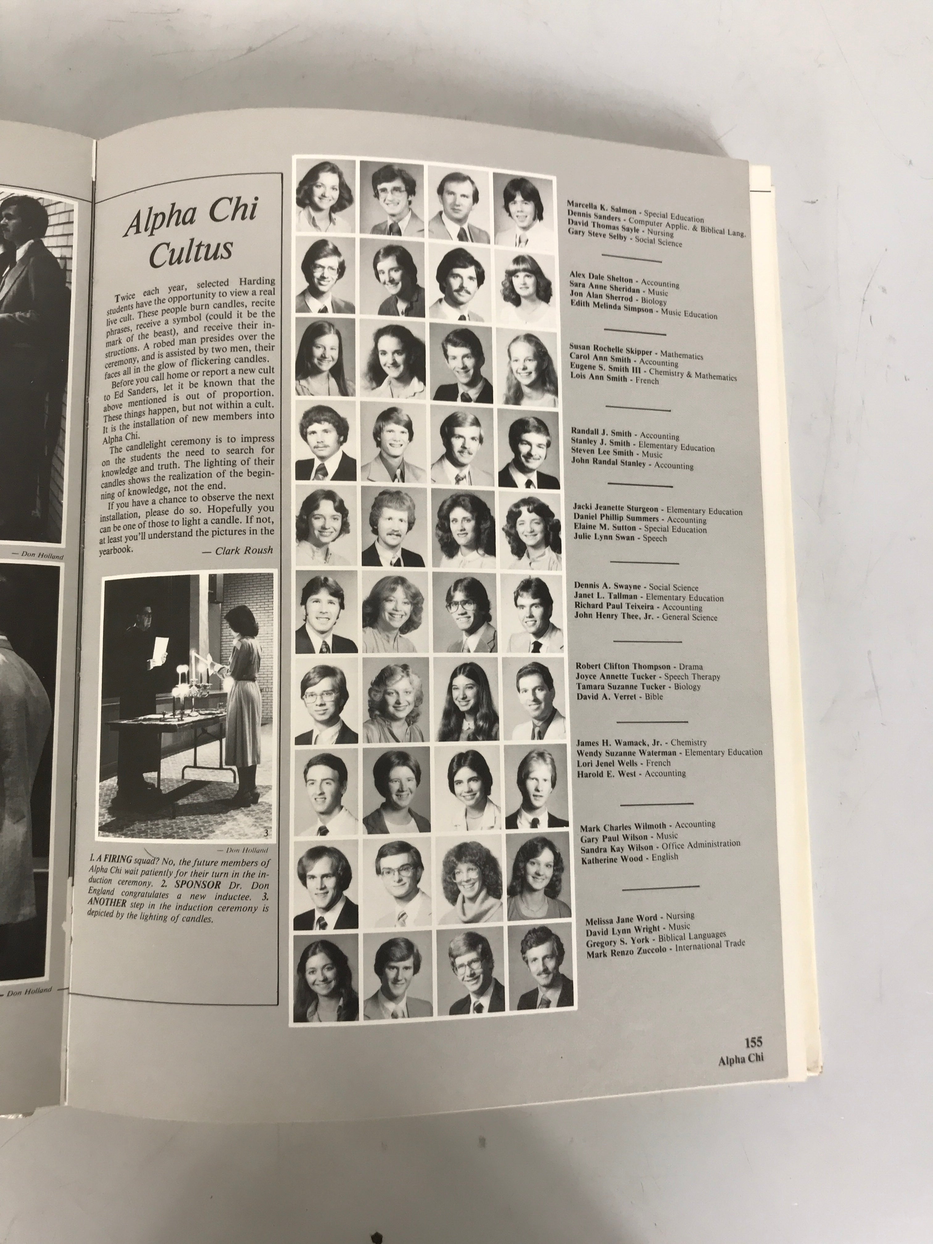 1981 Harding University Yearbook Searcy Arkansas HC