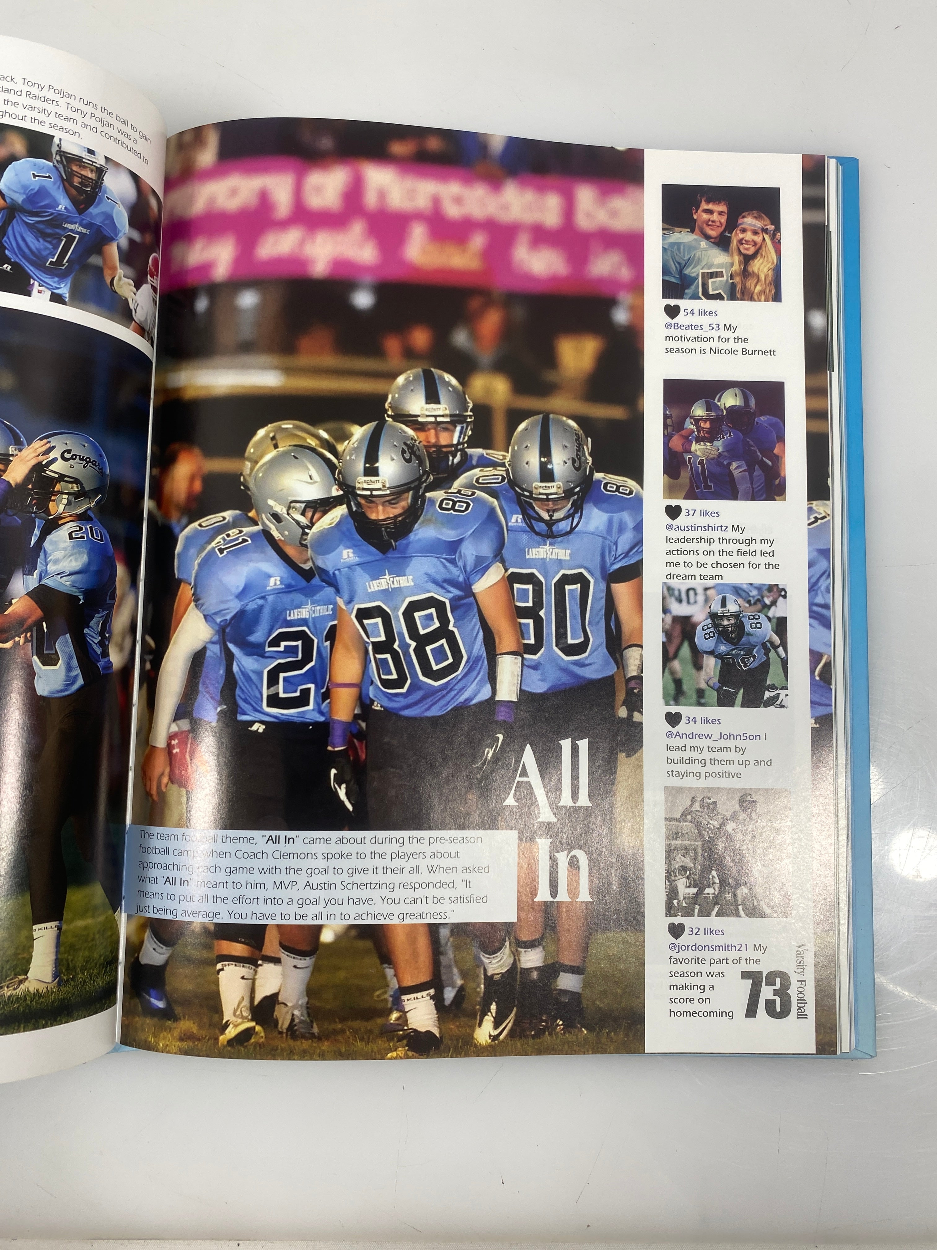 2014 Lansing Catholic High School "Reflections" Yearbook HC
