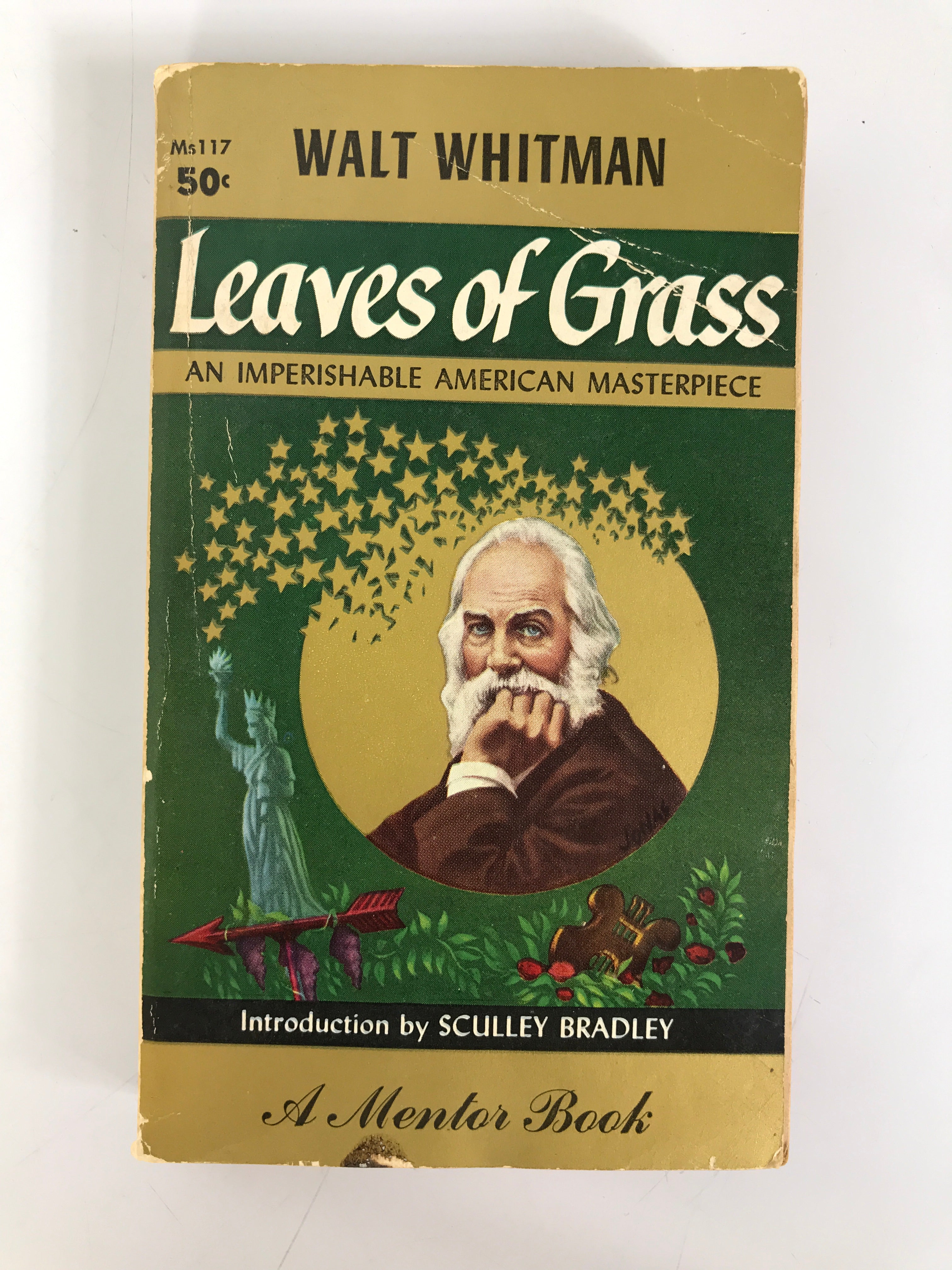 Lot of 2 Classics: Leaves of Grass and Walden A Mentor Book 1954-1956 SC