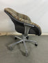 Coalesse Grey Color Striped Rolling Chair