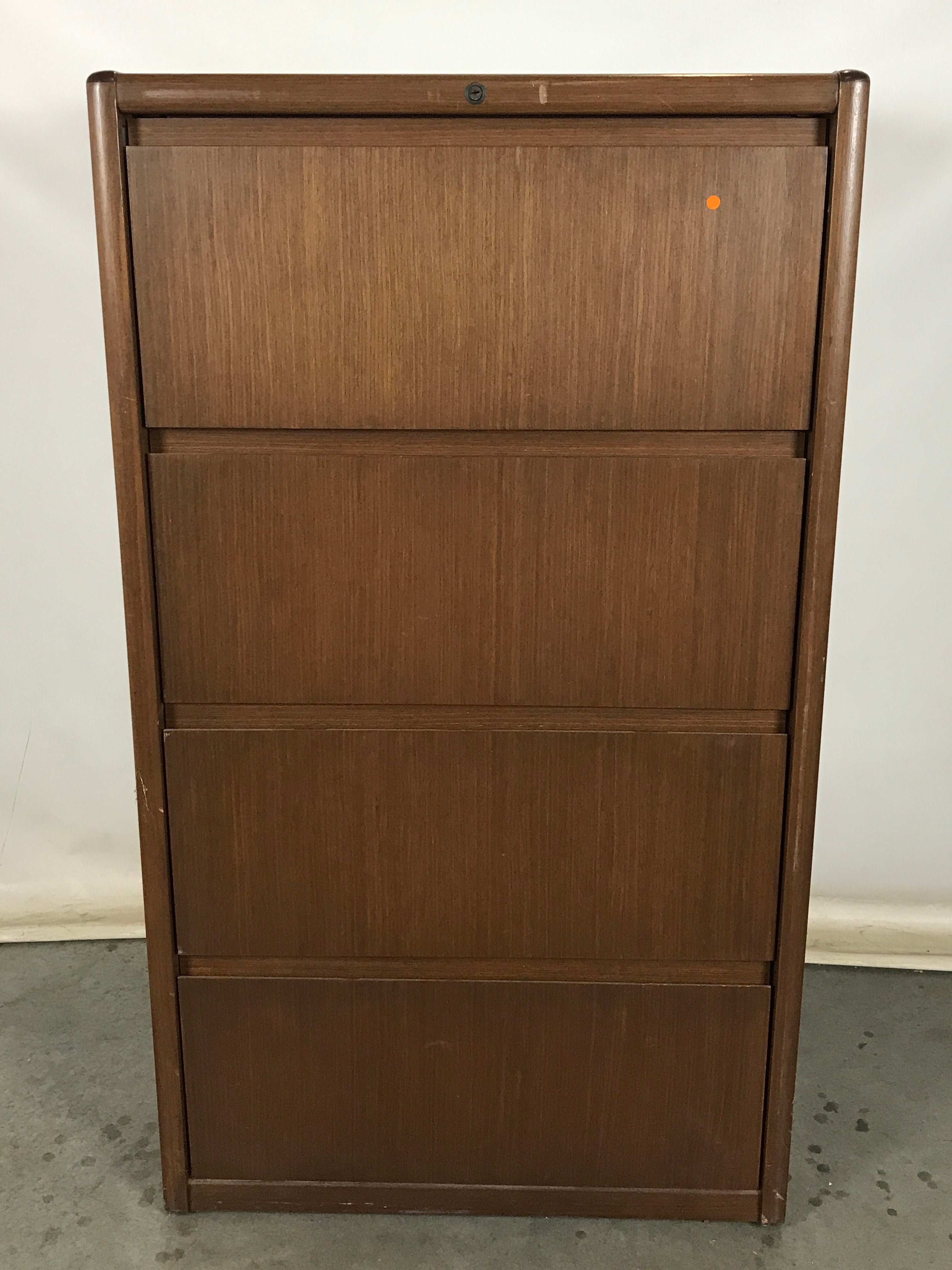 Steelcase 4 Drawer Wooden Lateral File Cabinet