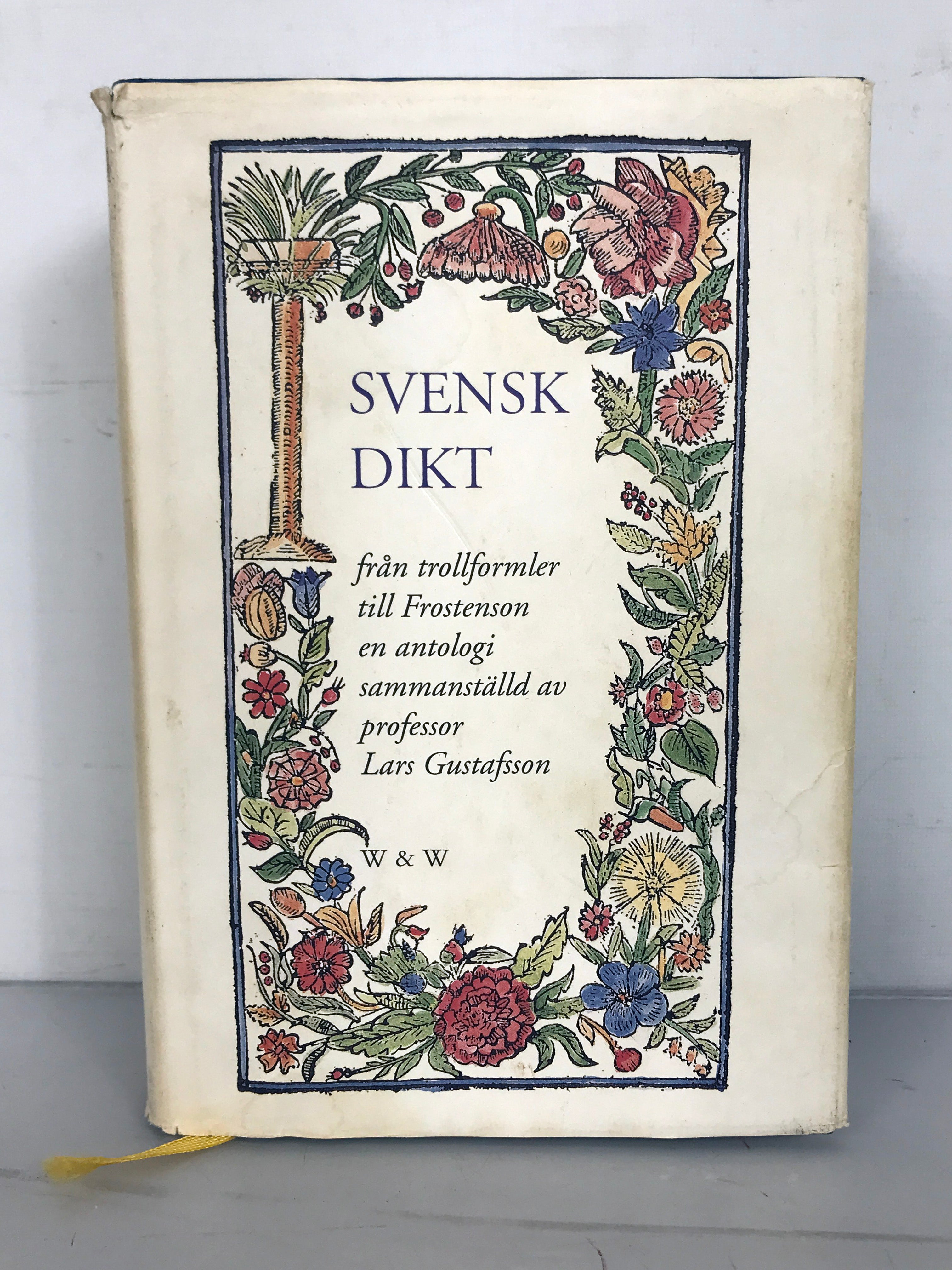 Svensk Dikt: Swedish Language Poetry Anthology by Lars Gustafsson 1997 HC DJ