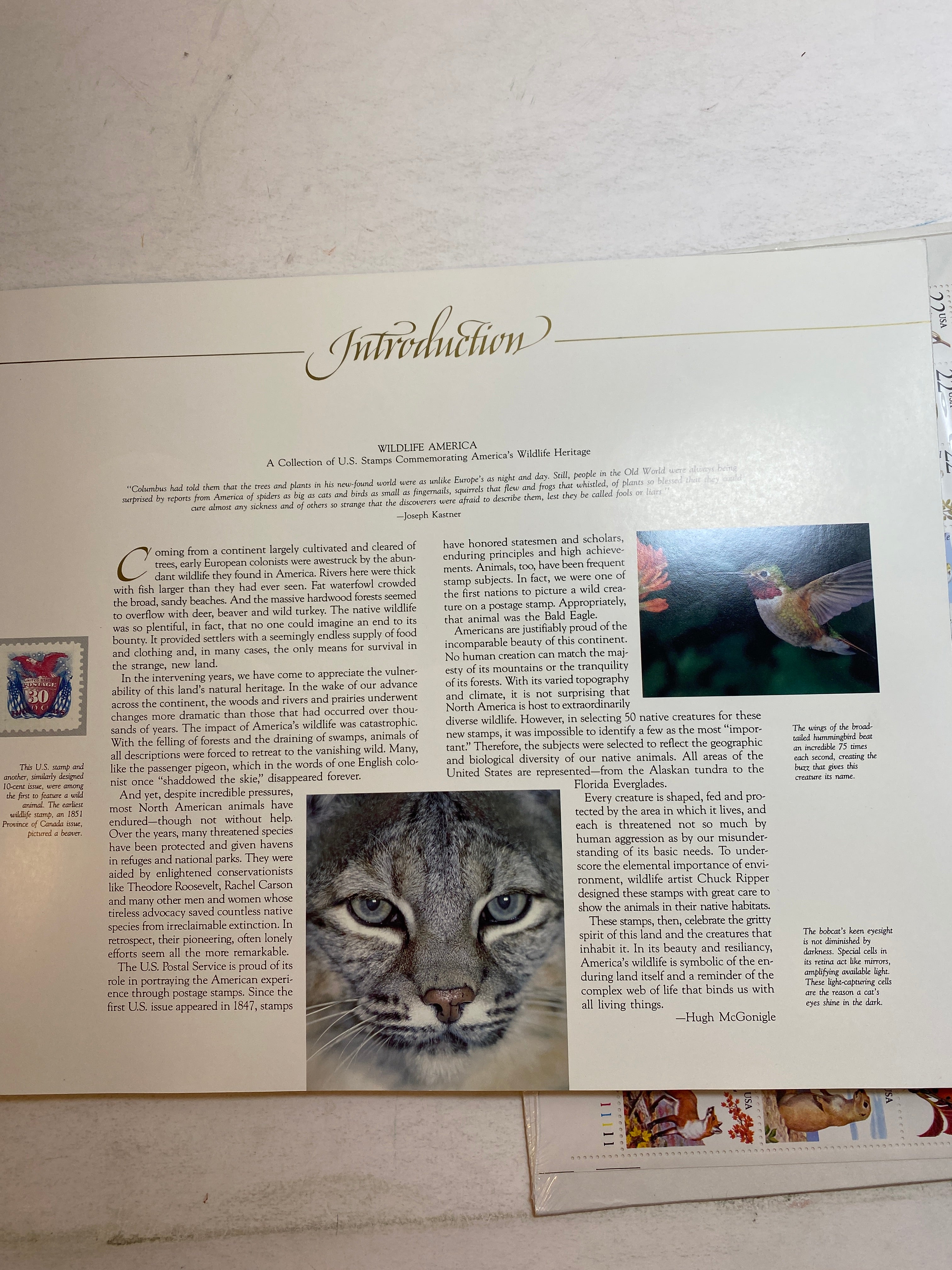 Wildlife America Stamp Collection 1987