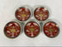 Vintage Hand Painted Gold Imari Small Plate Set of 5