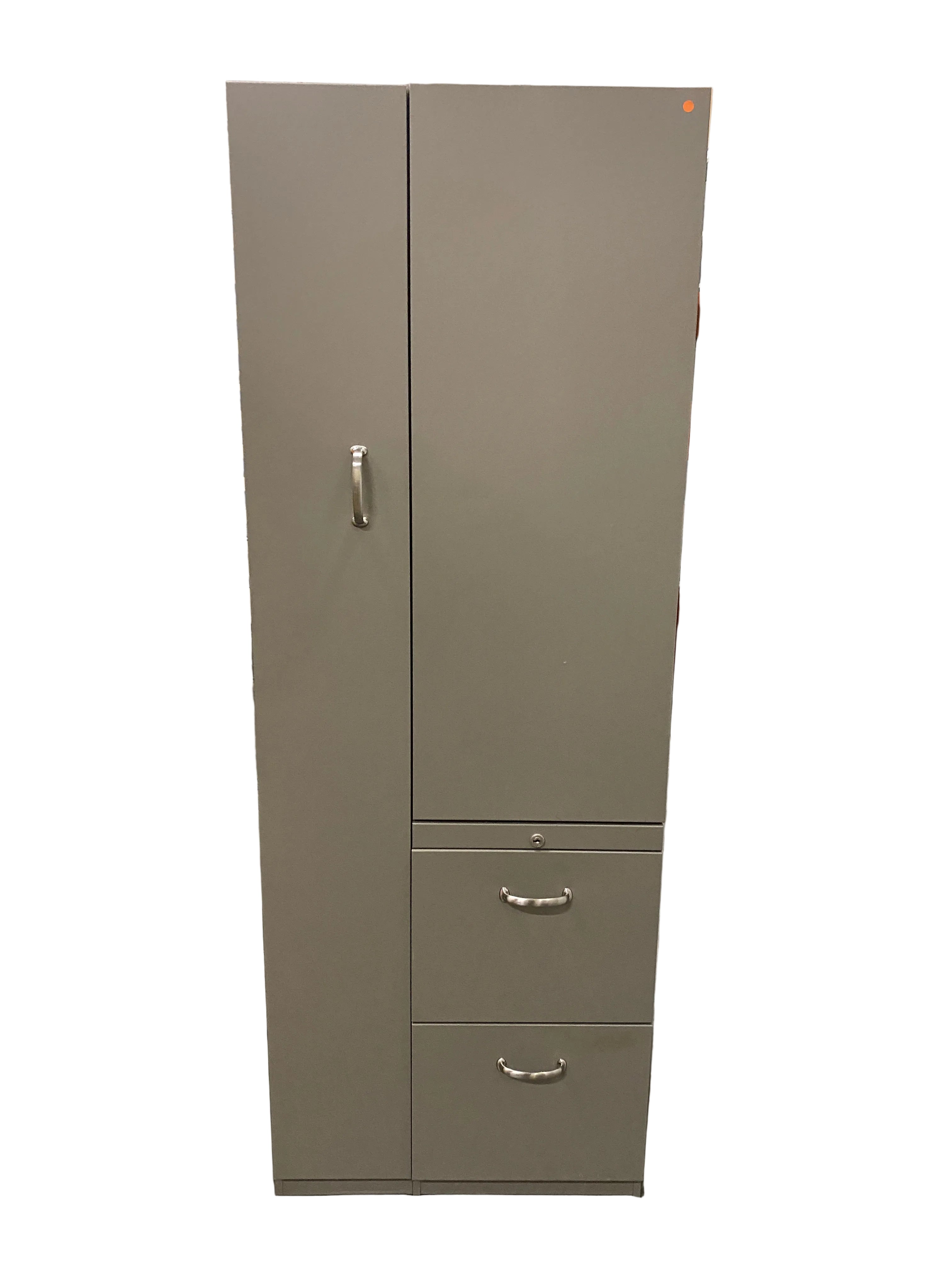 Steelcase Grey Metal Cabinet & Drawers