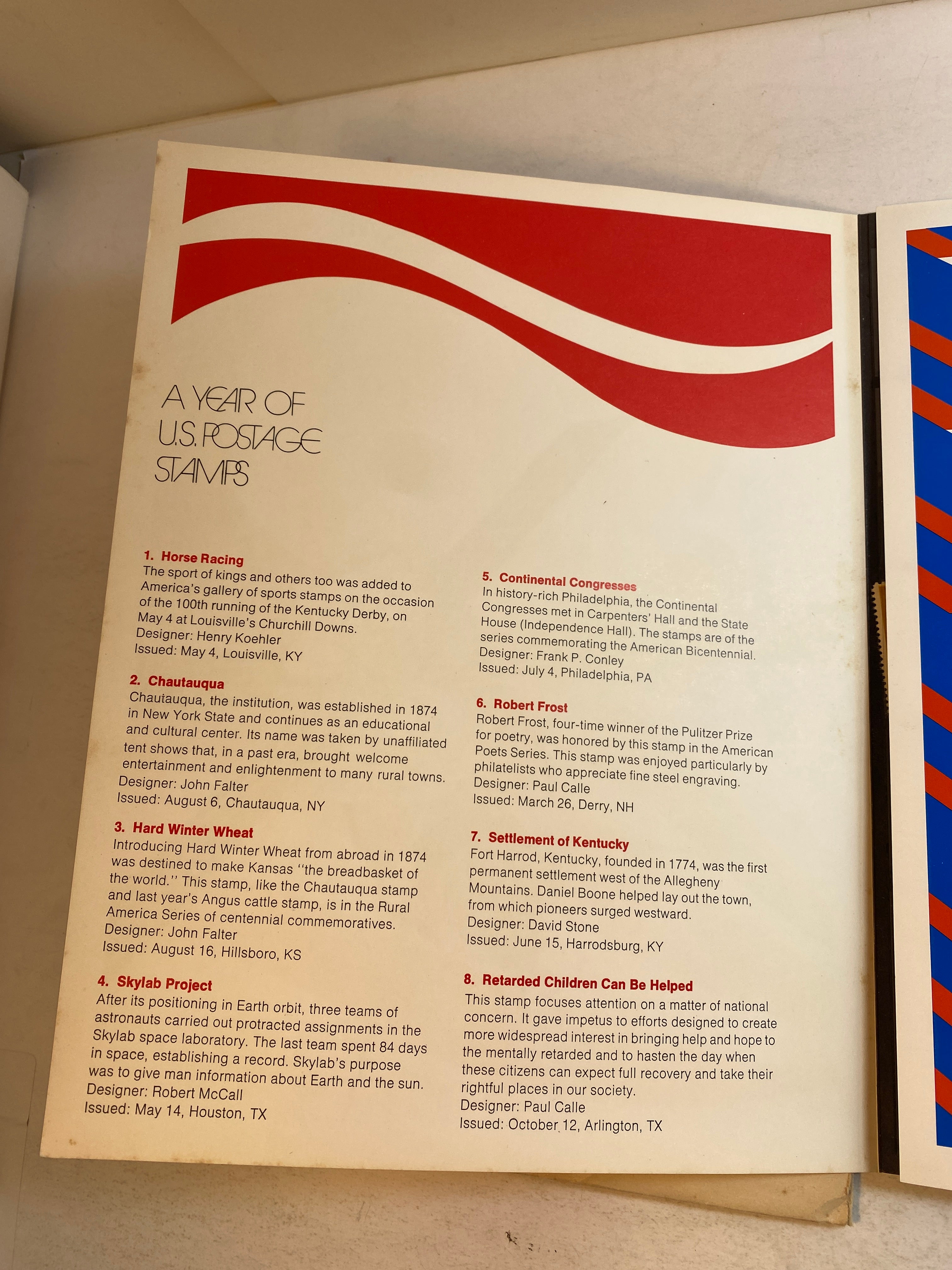 US Postal Service Mint Set 1974