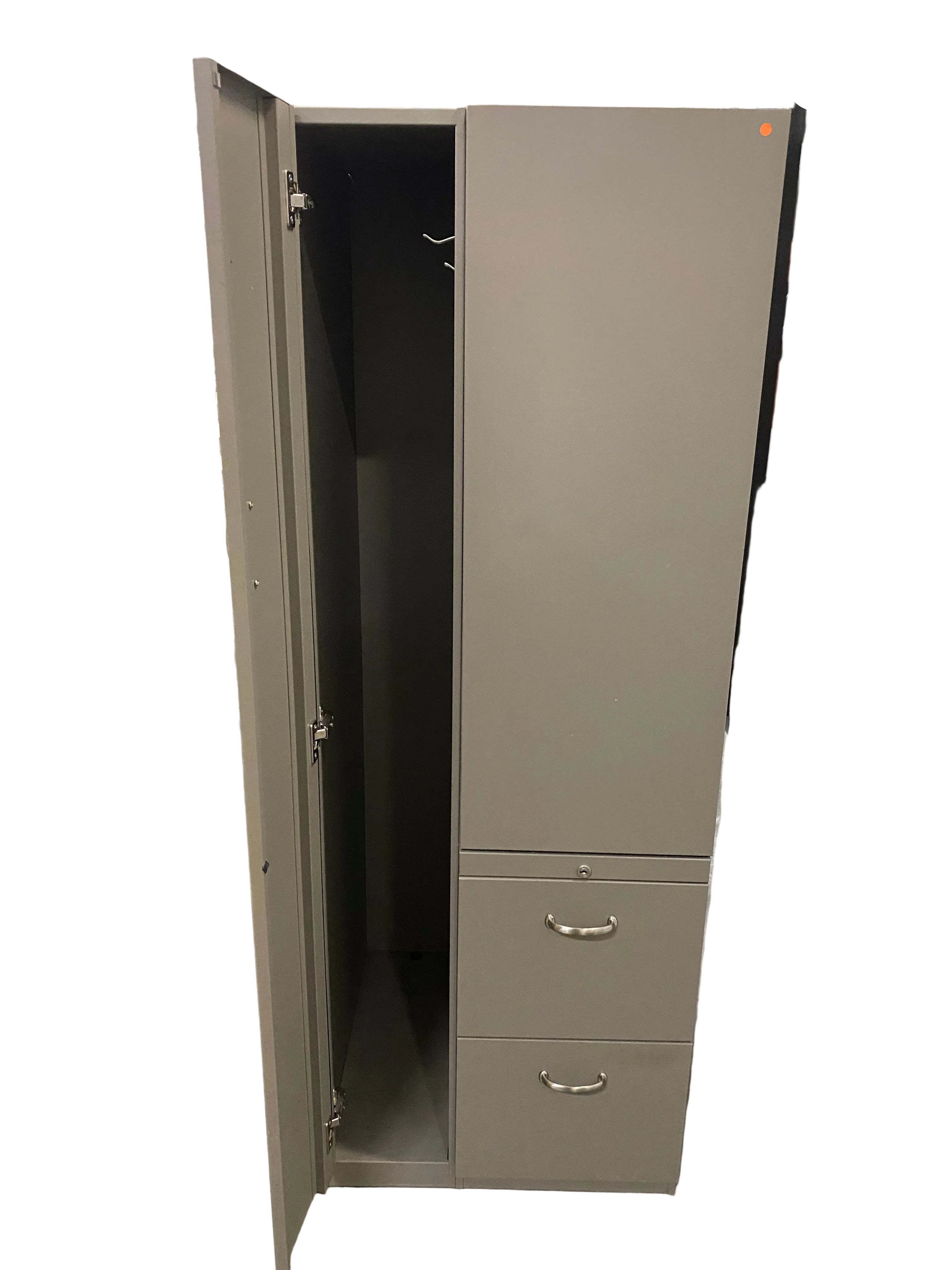 Steelcase Grey Metal Cabinet & Drawers