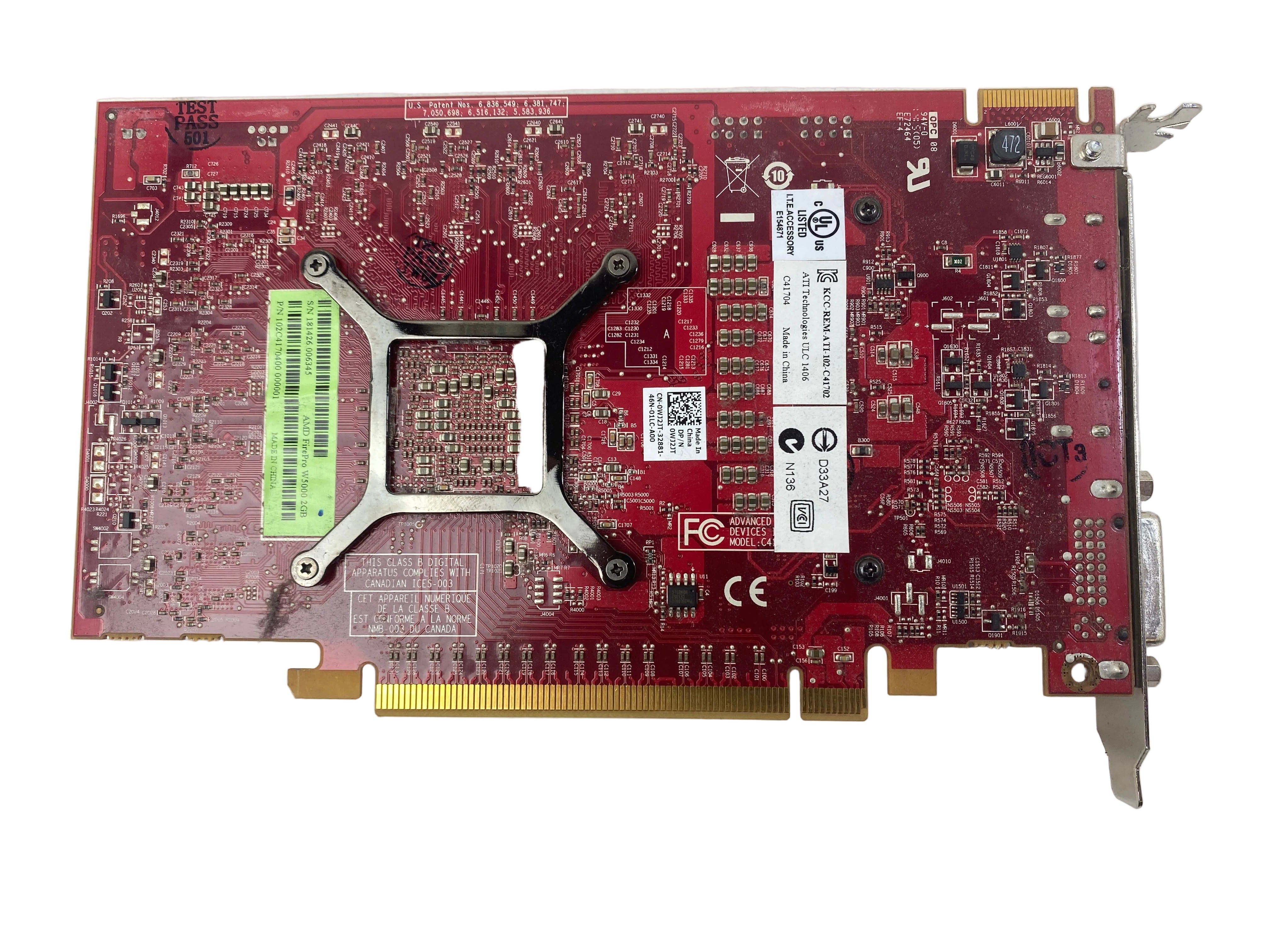 AMD FirePro W5000 2GB Video Graphics Card