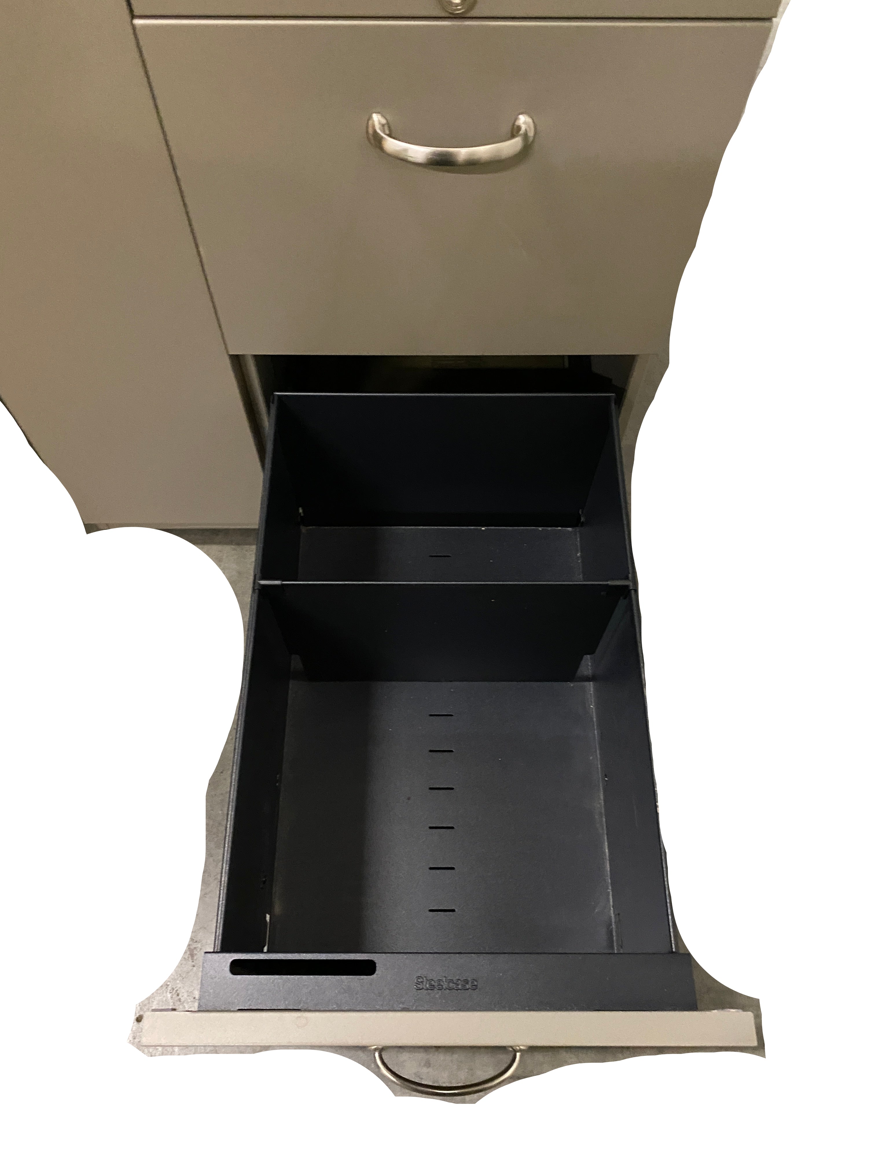 Steelcase Grey Metal Cabinet & Drawers