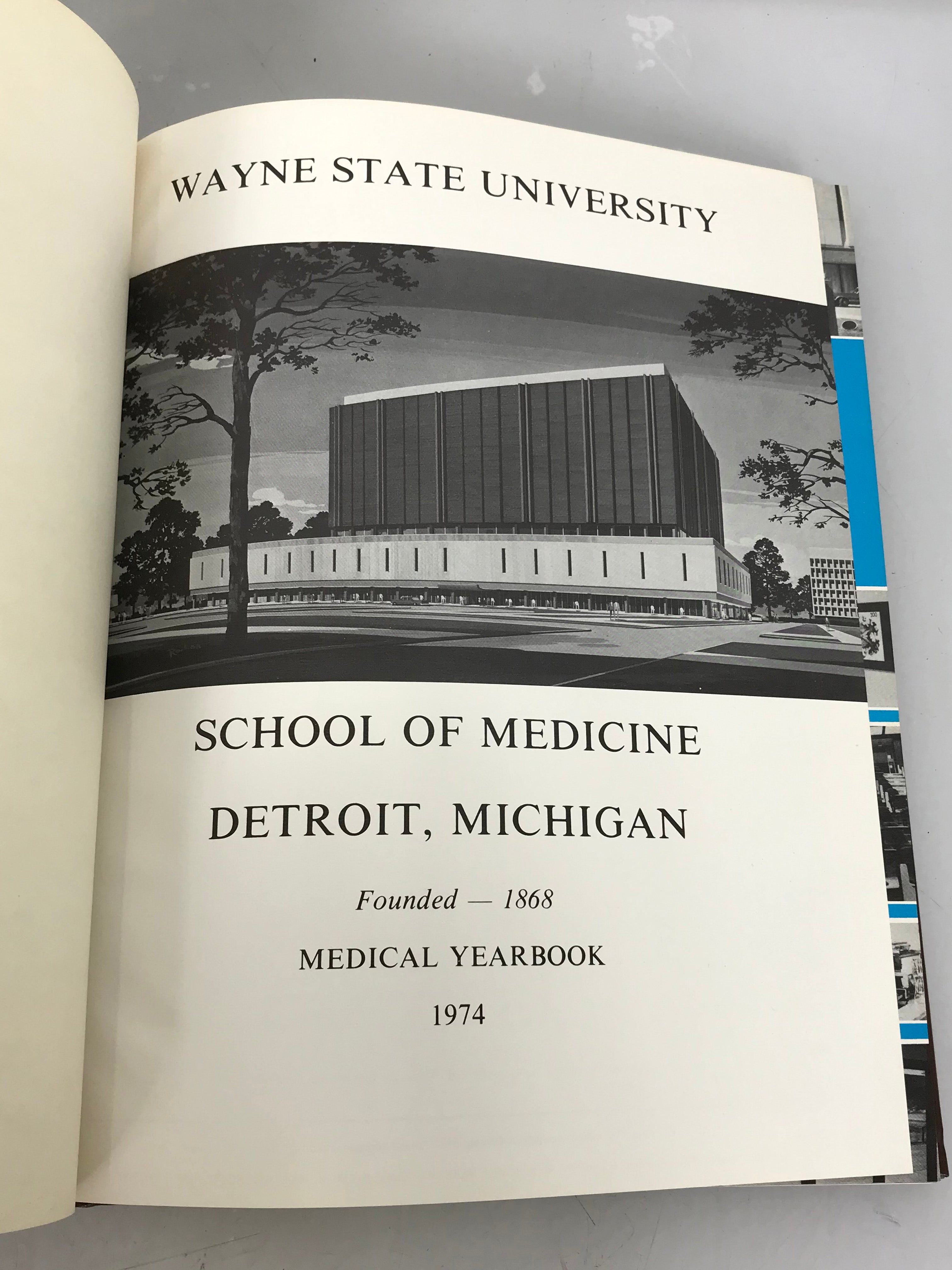 1974 Wayne State University School of Medicine Yearbook Detroit Michigan