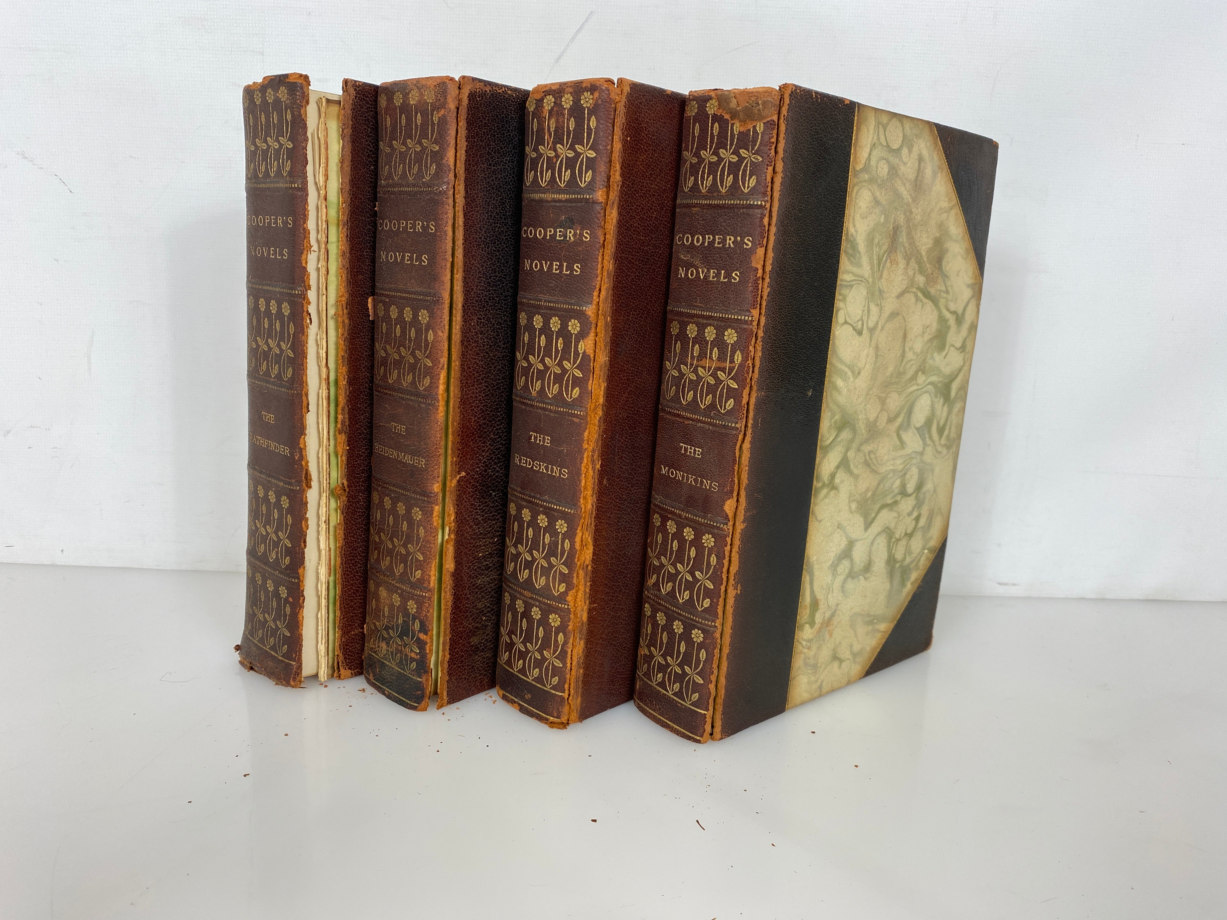 4 Volumes Cooper's Novels Limited Mohican Edition 183/250 Appleton Antique HC
