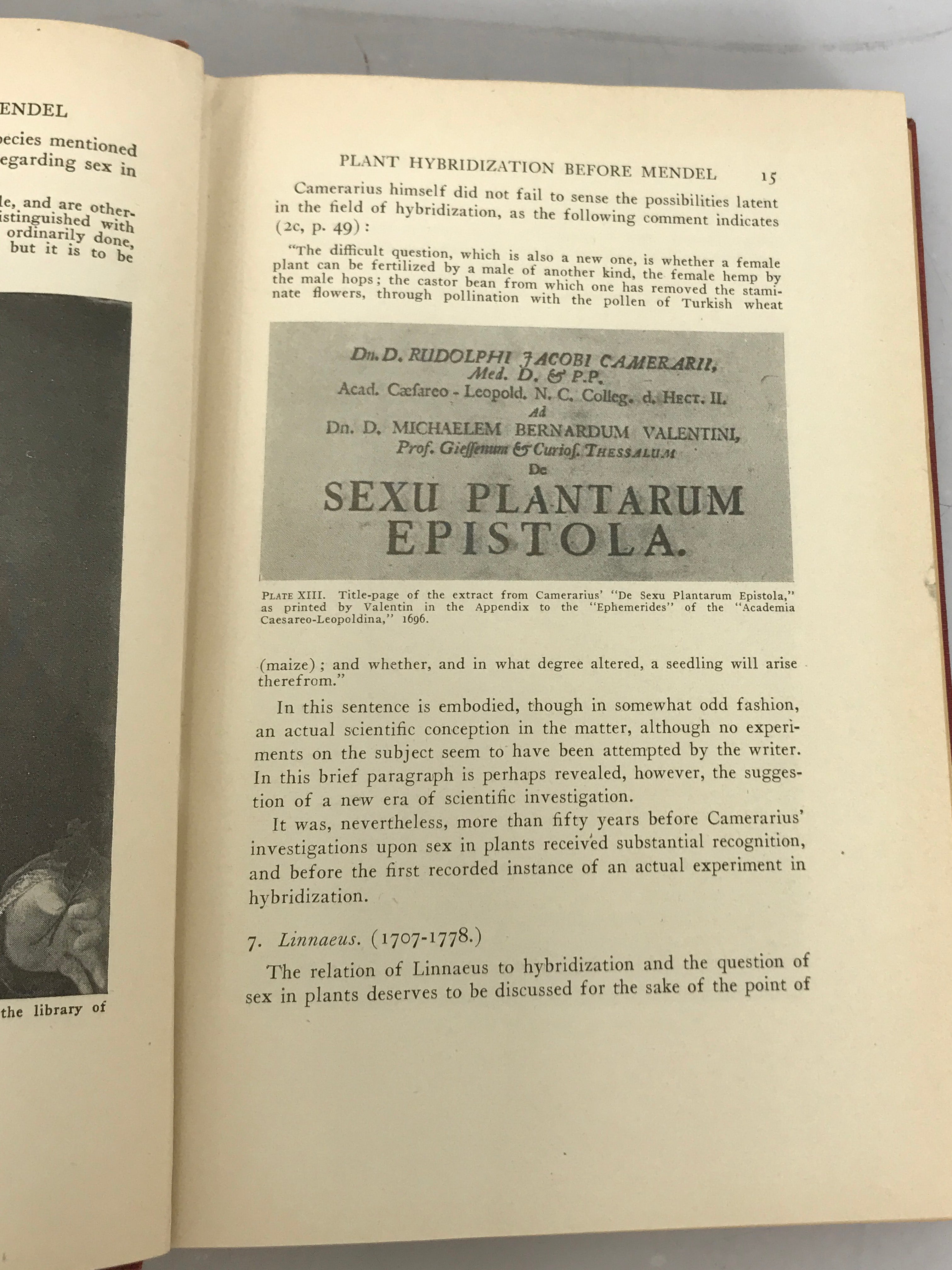 Lot of 3 Mendelism Books: Plant Hybridization Before Mendel (1929), Mendelism (1915), and Origins of Mendelism (1967) HC SC