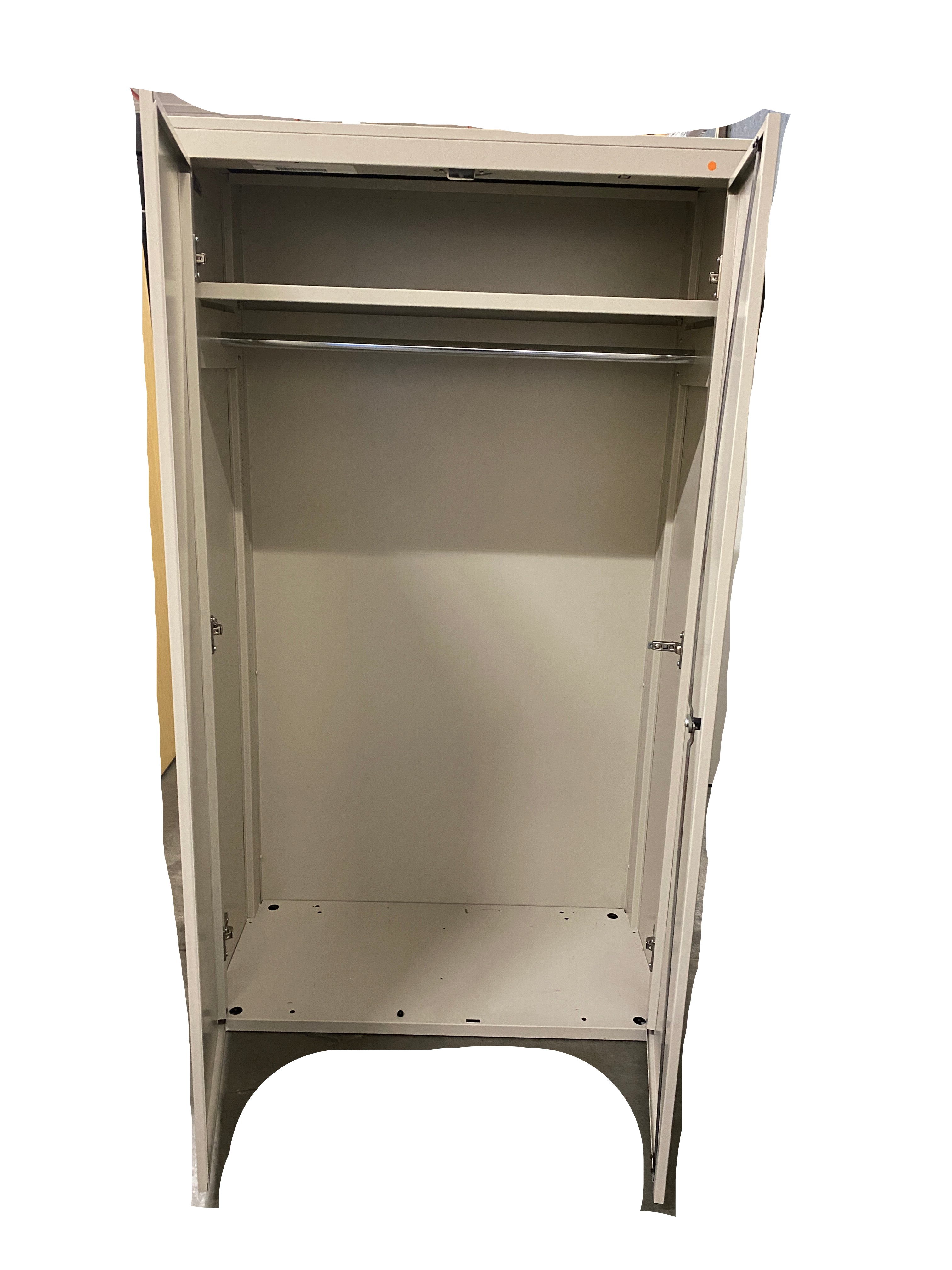 White Cabinet With Hanger