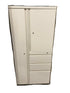 Creme Metal Cabinet & Drawers