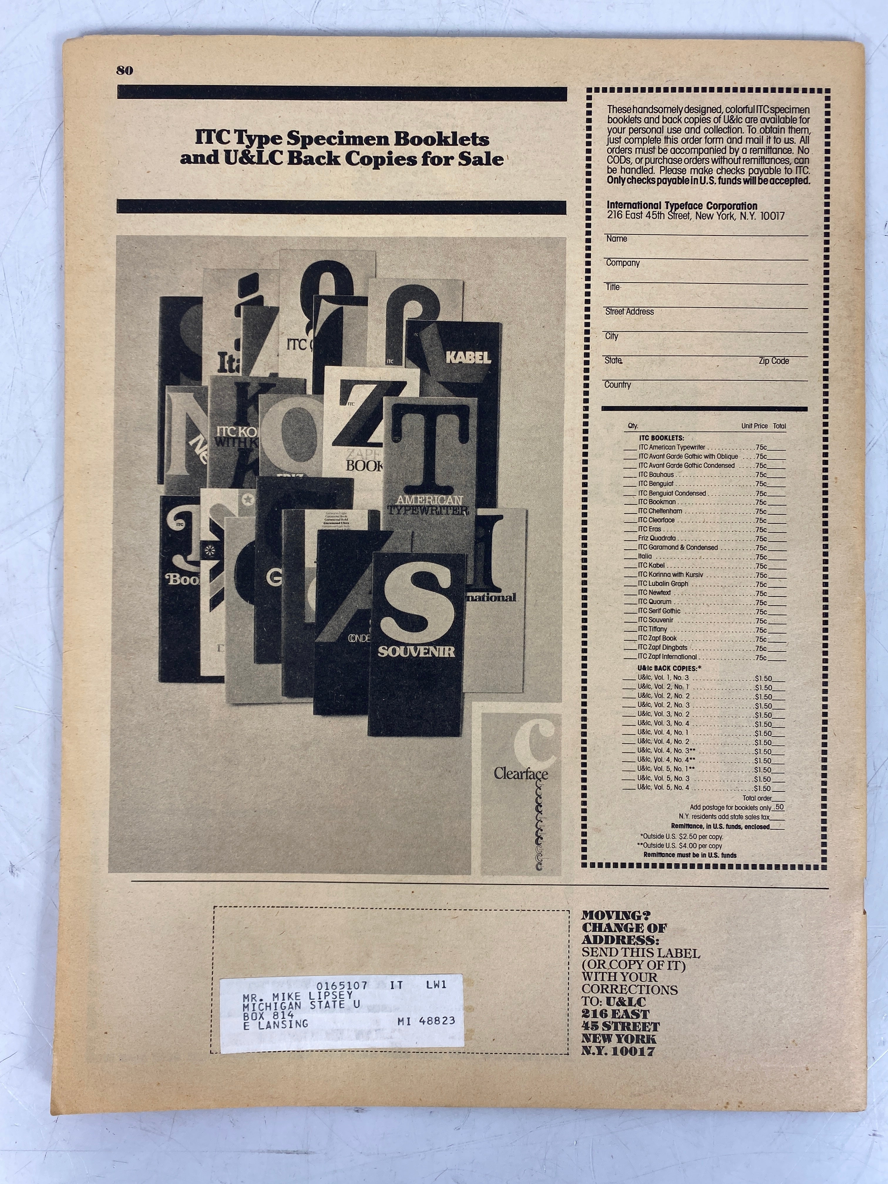 Lot of 13 Upper and Lower Case Magazine (1979-1987)