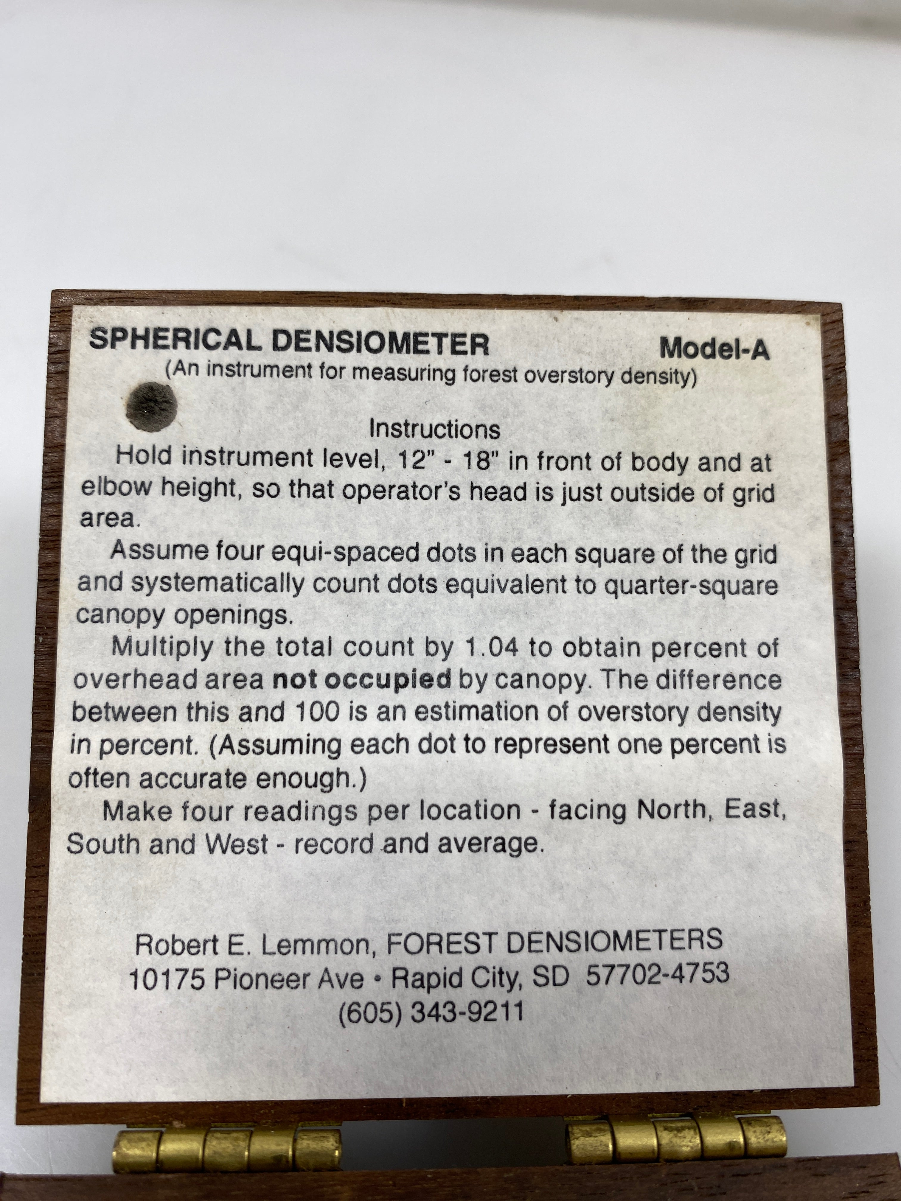 Spherical Densiometer Model-A