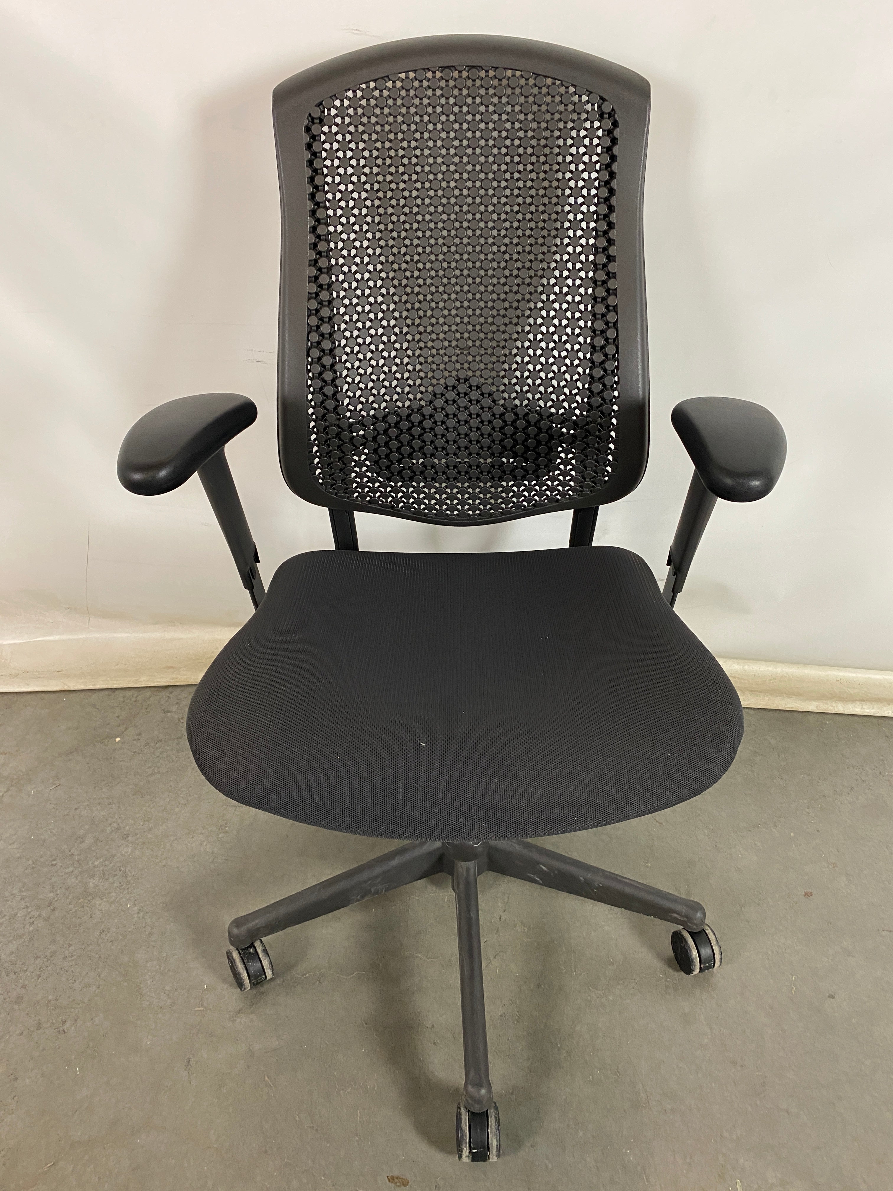 Hard Back Black Office Chair