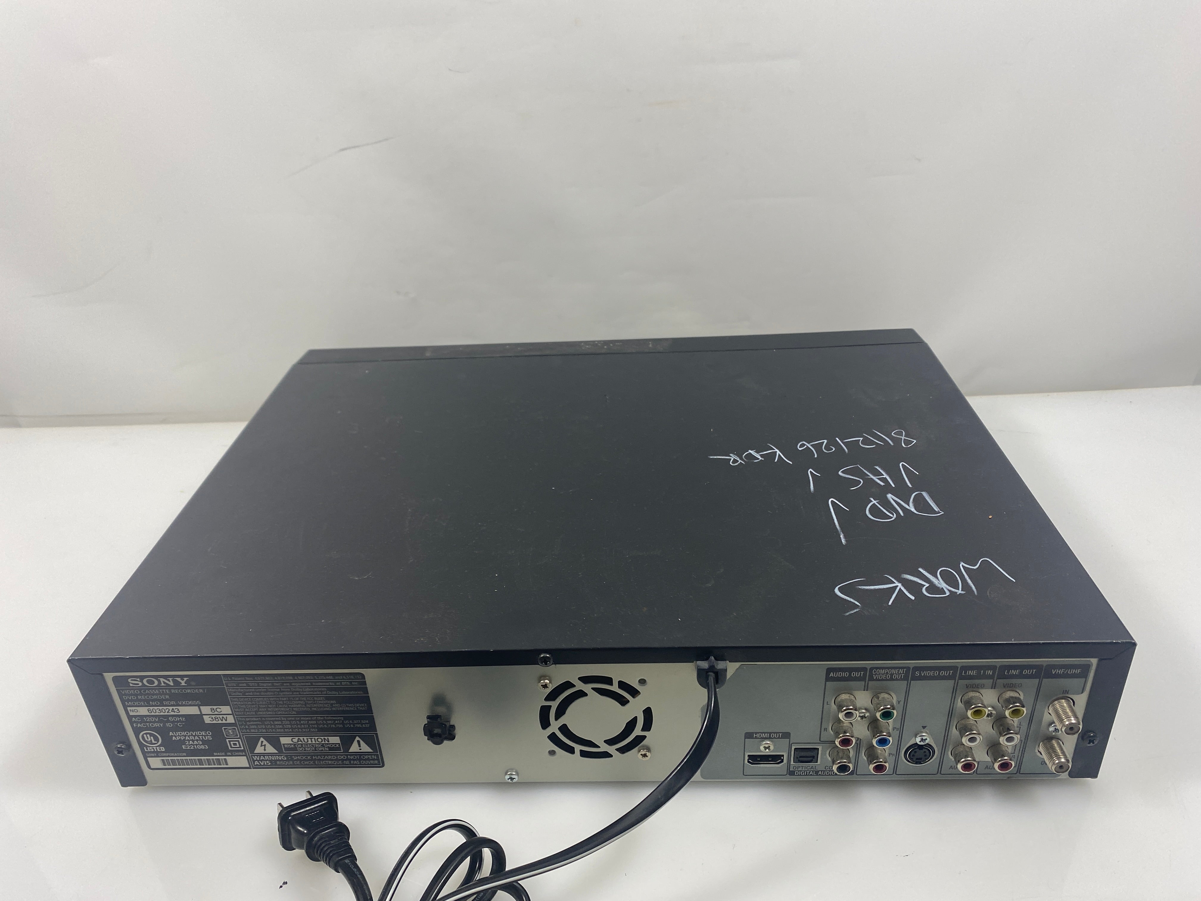Sony RDR-VXD656 VRC DVD Recorder Combo