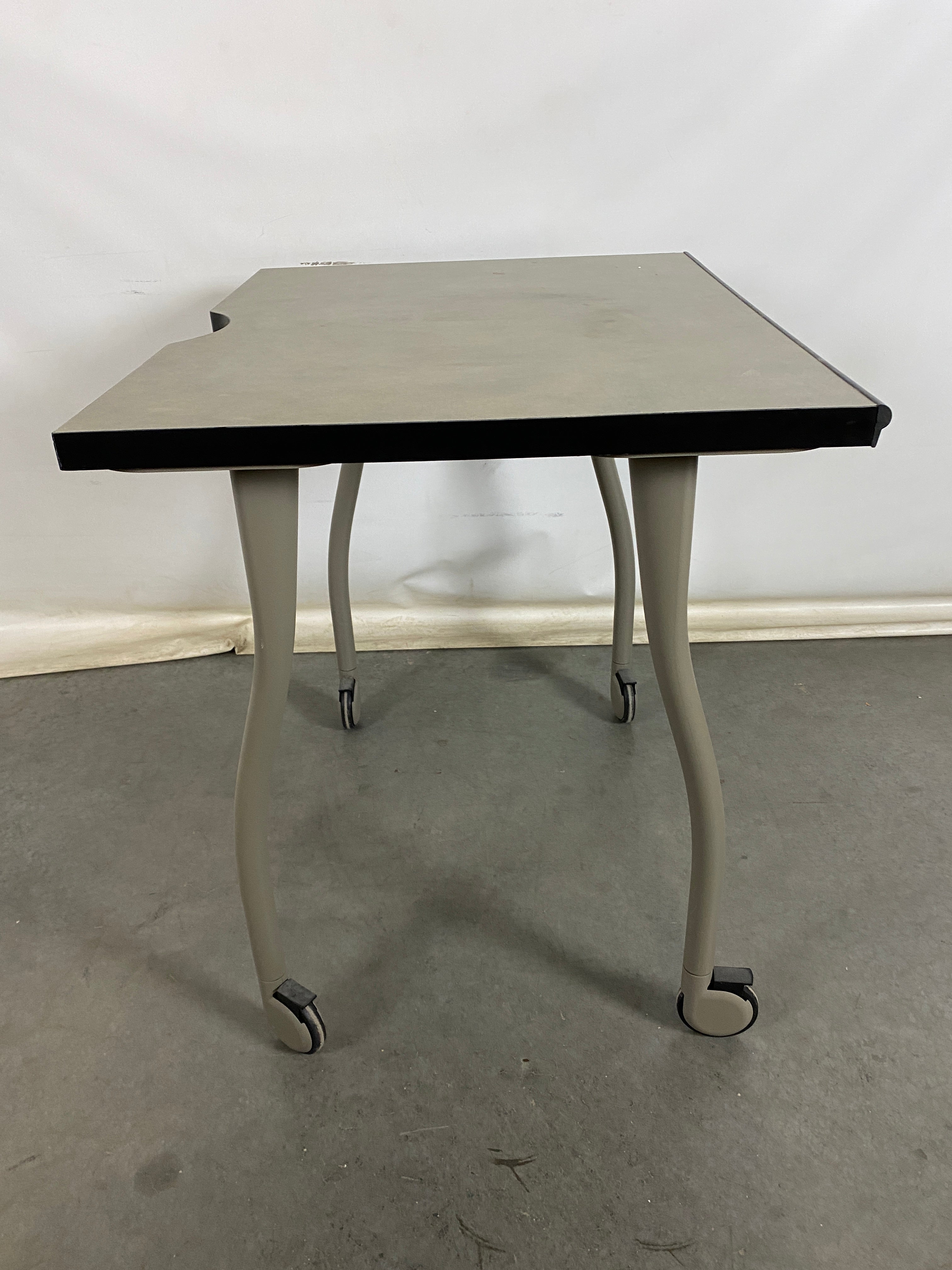 Grey Laminate Top Rolling Table