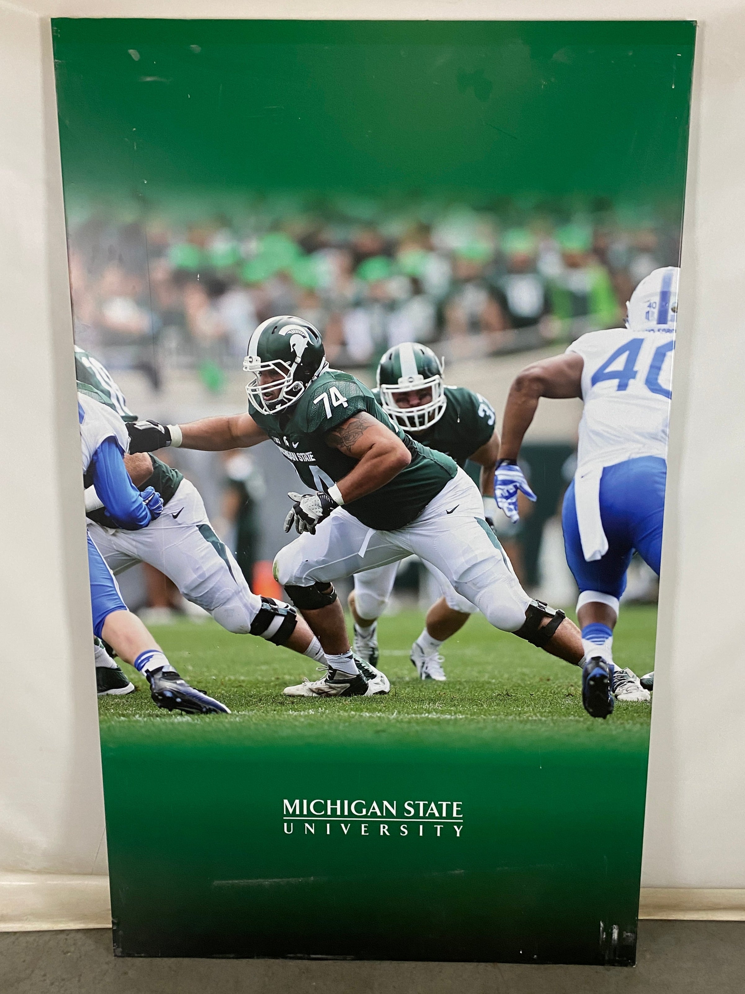 Michigan State University Geno VanDeMark Metal Poster