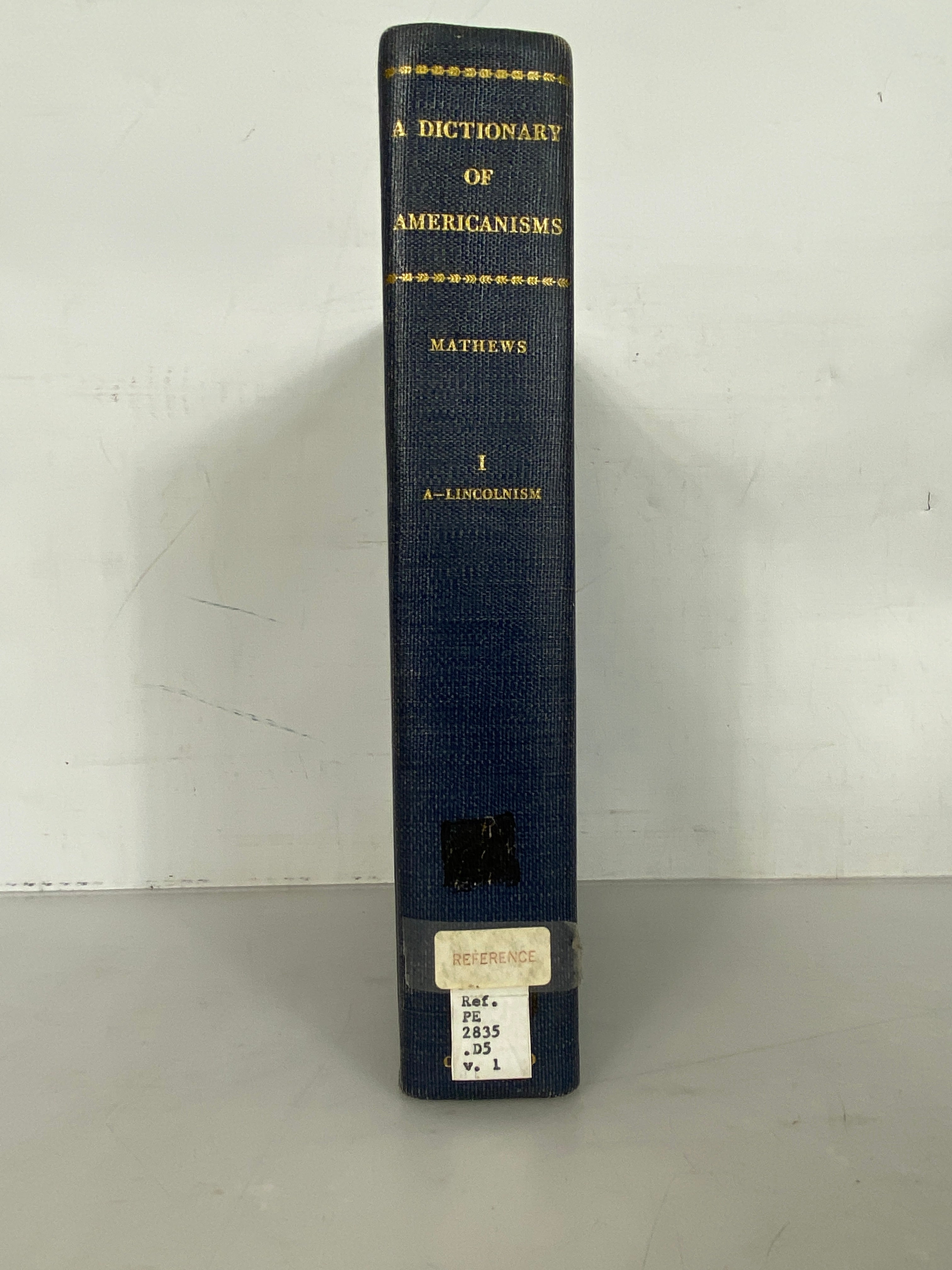 A Dictionary of Americanisms On Historical Principles by Mathews 2 Vol. 1951 HC