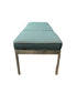 Steelcase Upholstered Turquoise Bench
