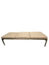 Steelcase Upholstered Tan Tile Patterned Bench