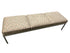 Steelcase Upholstered Tan Tile Patterned Bench
