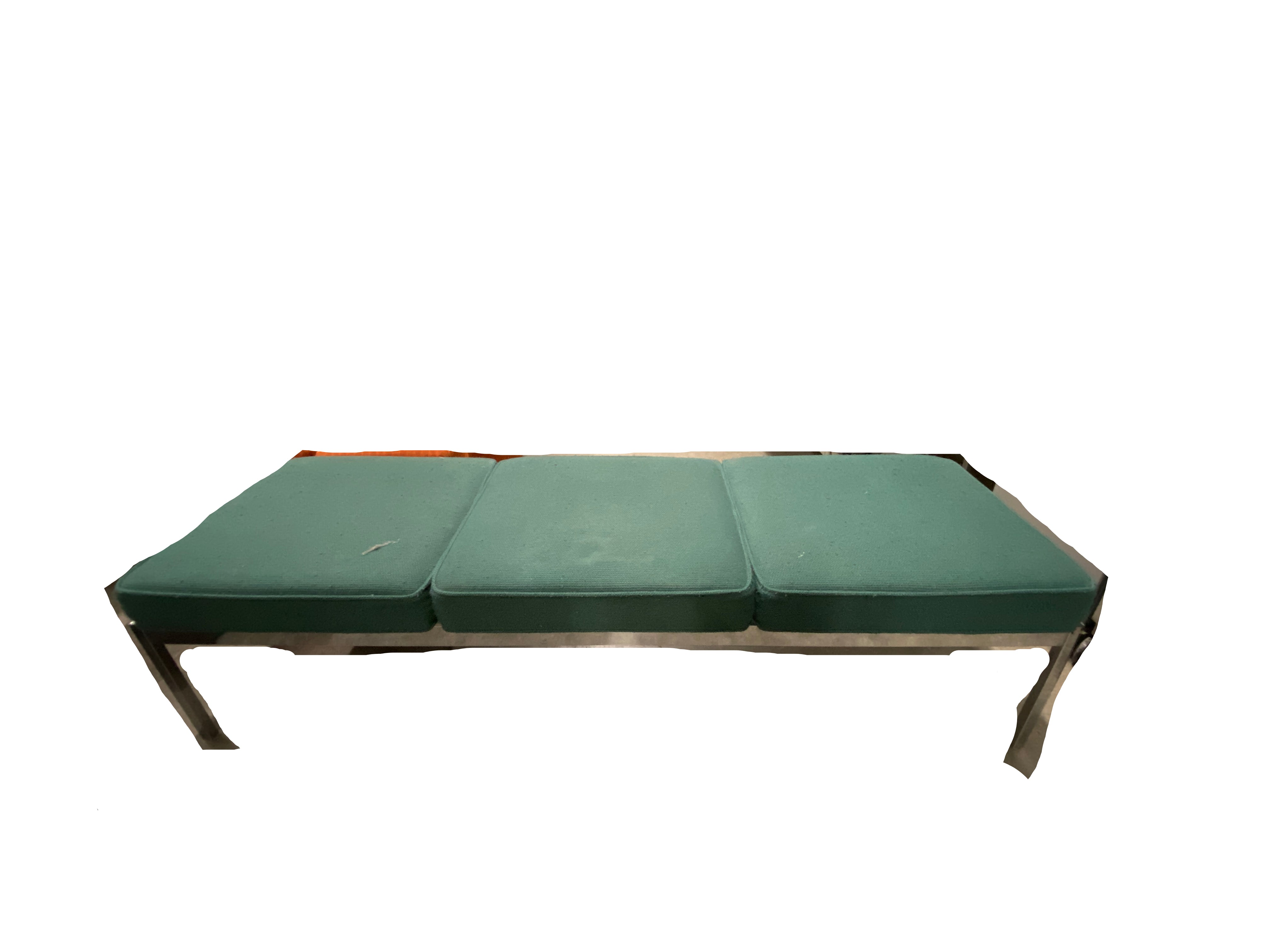 Steelcase Upholstered Aqua Bench