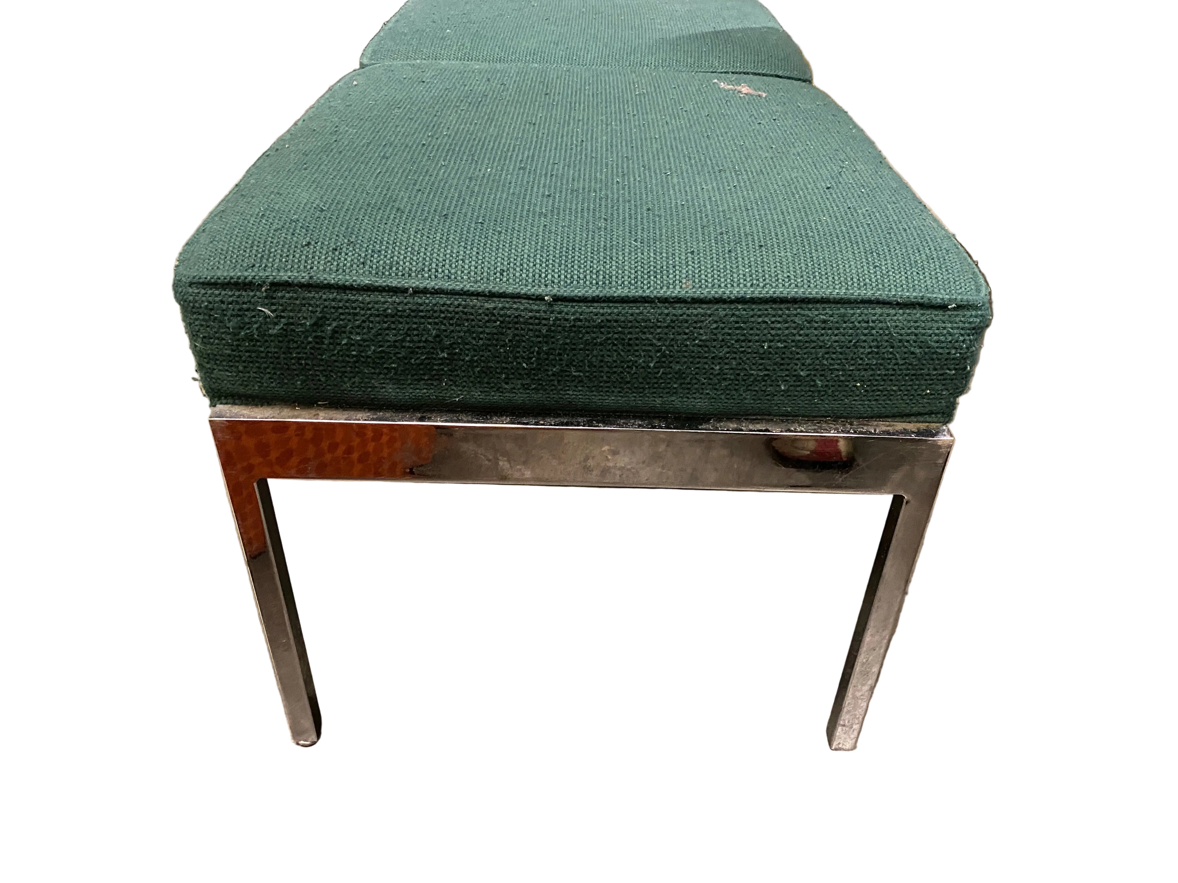 Steelcase Upholstered Aqua Bench