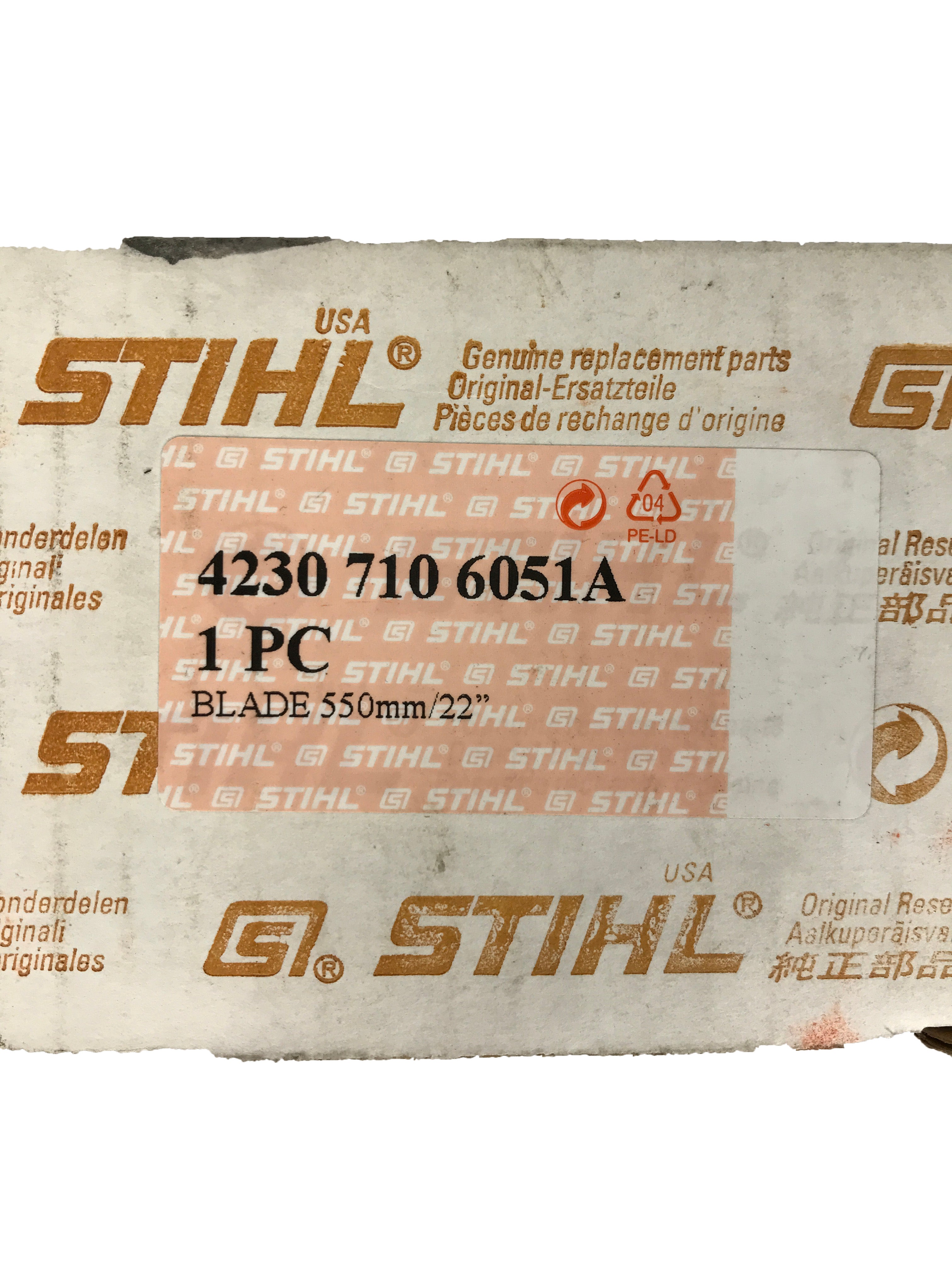 Stihl Hedge Trimmer Blade Set 550mm 22 Inch *New in Box* 4230-710-6051A