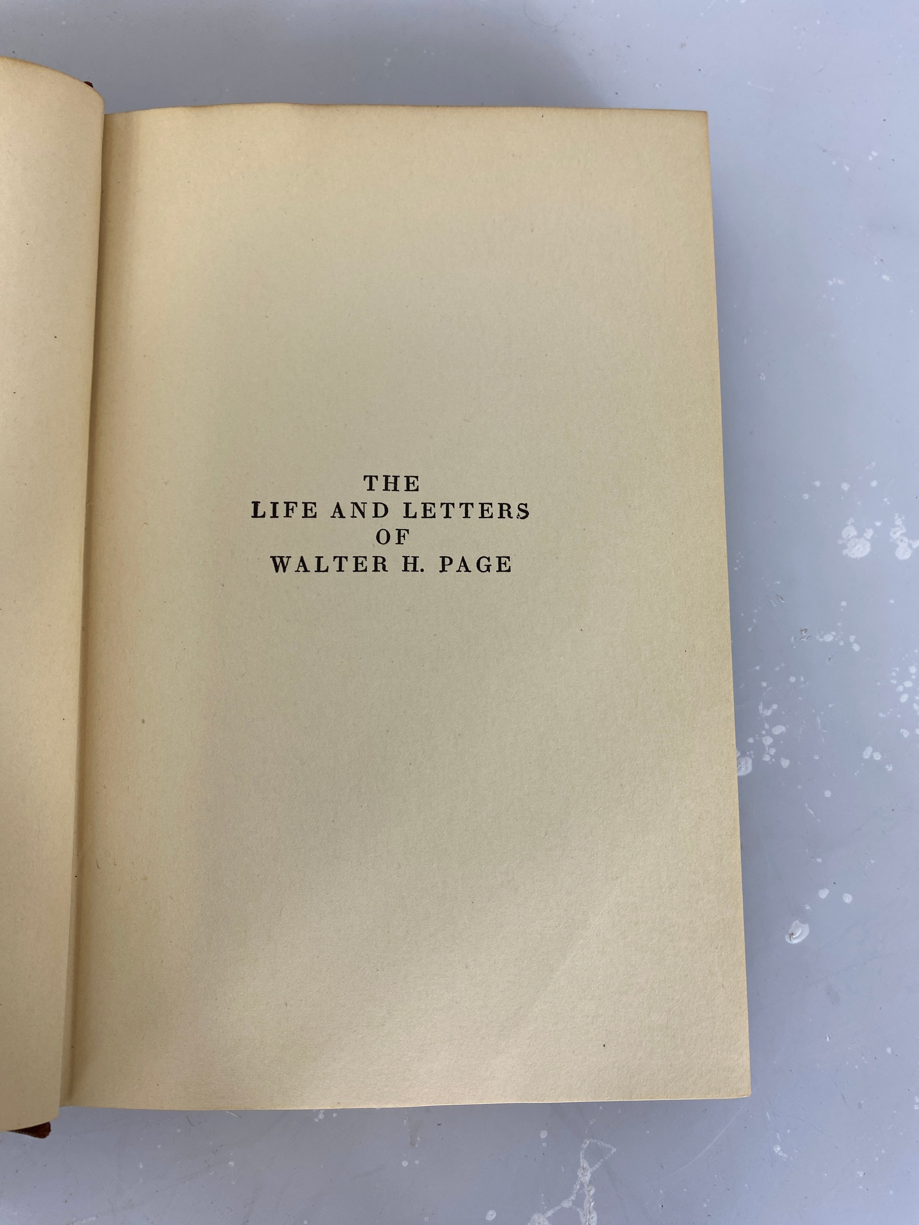 The Life & Letters of Walter H. Page 2 Vol Set by Burton J. Hendrick 1927 HC