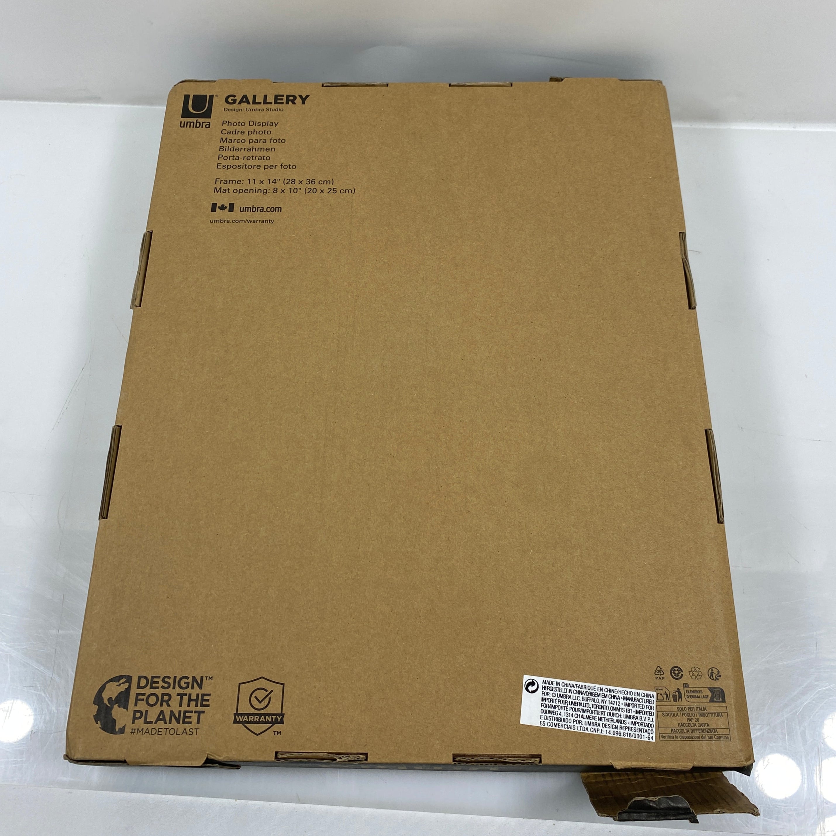 Umbra Gallery 8" x 10" Picture Frame Wood Frame Pack of 3