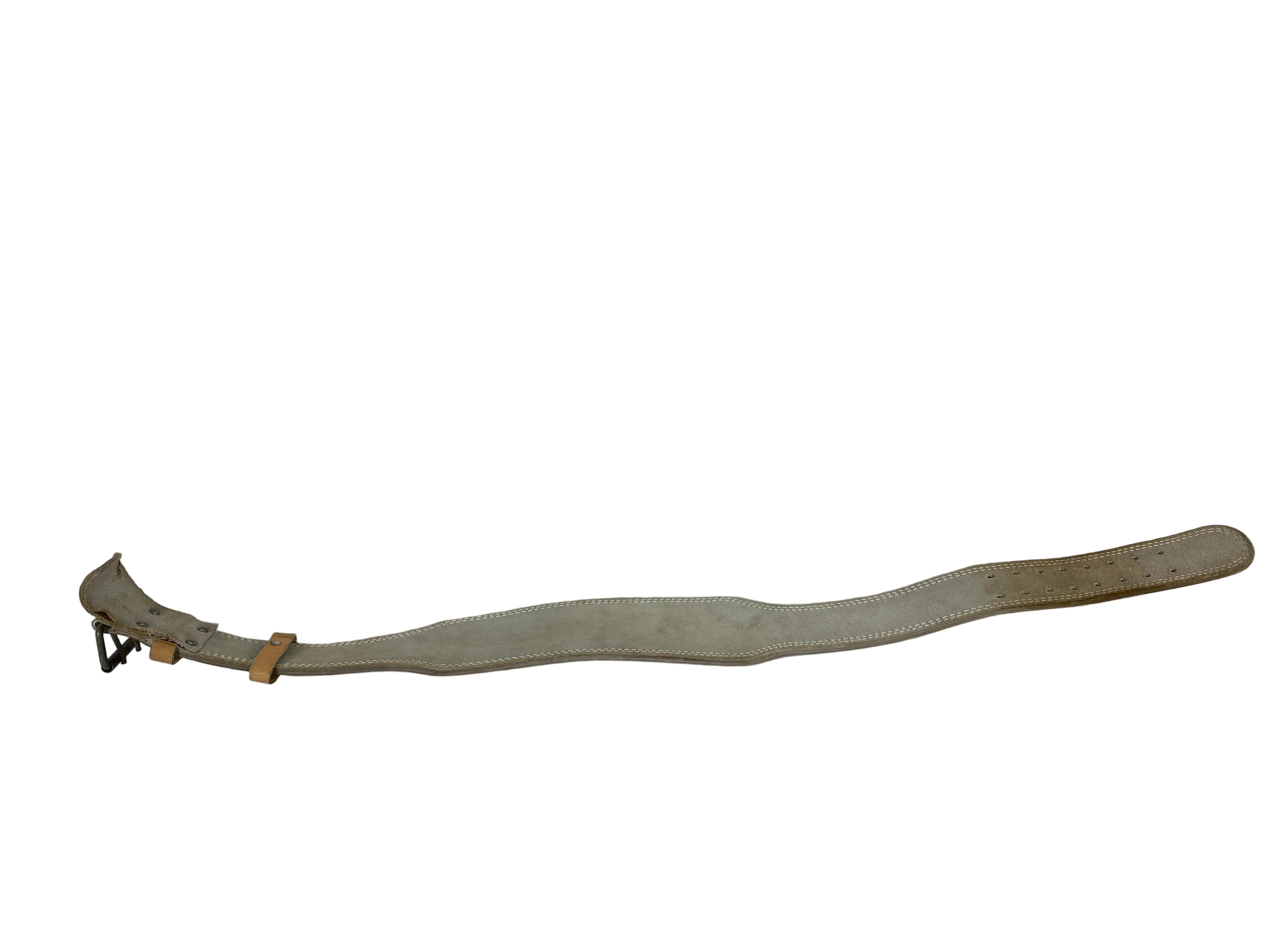 Grey Leather Suede Lifting Belt
