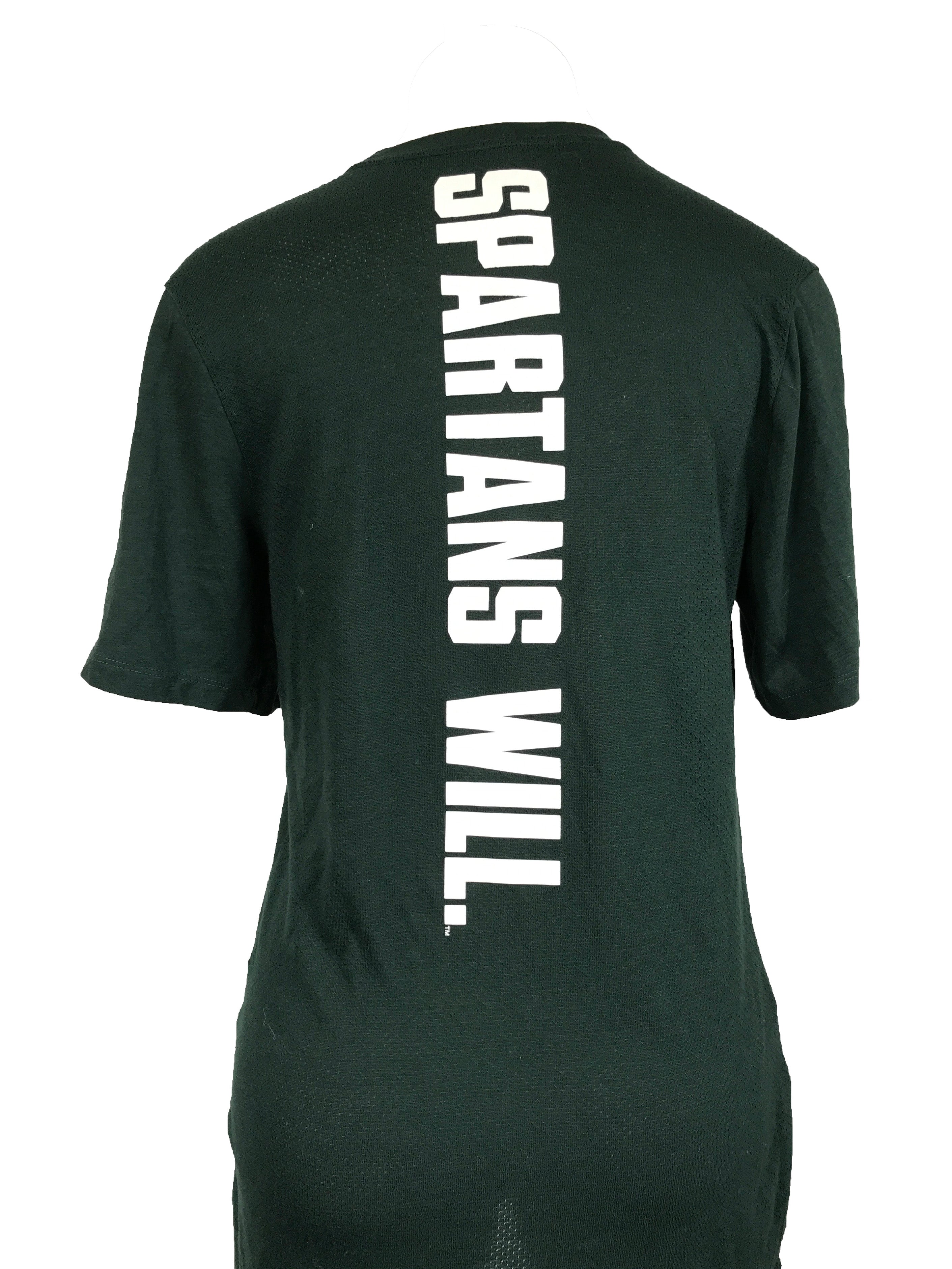 Dark Green Michigan State Nike T-Shirt Men's Size Small