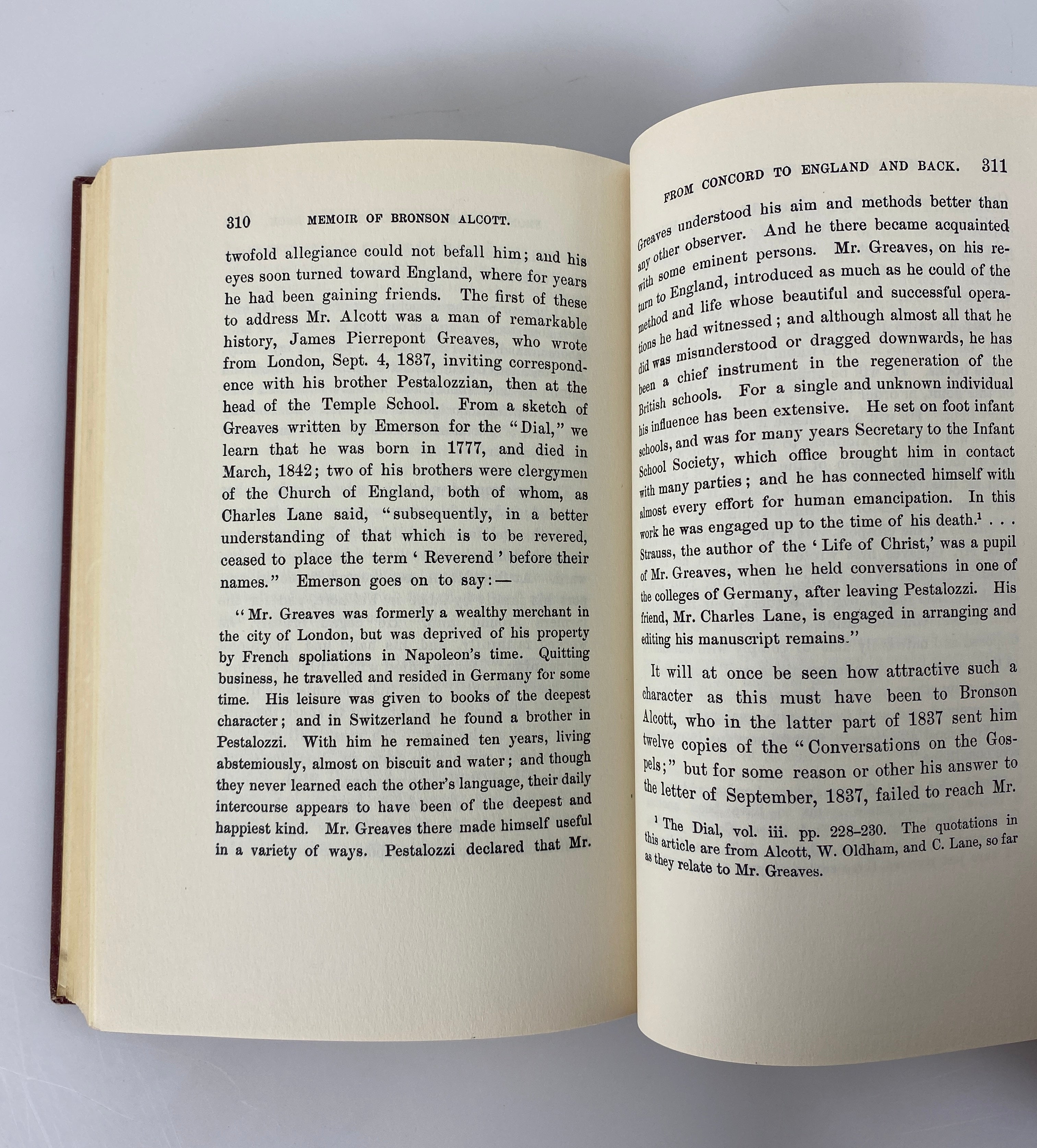 2 Volume Set A. Bronson Alcott His Life & Philosophy 1965 Vintage Ex-Library HC
