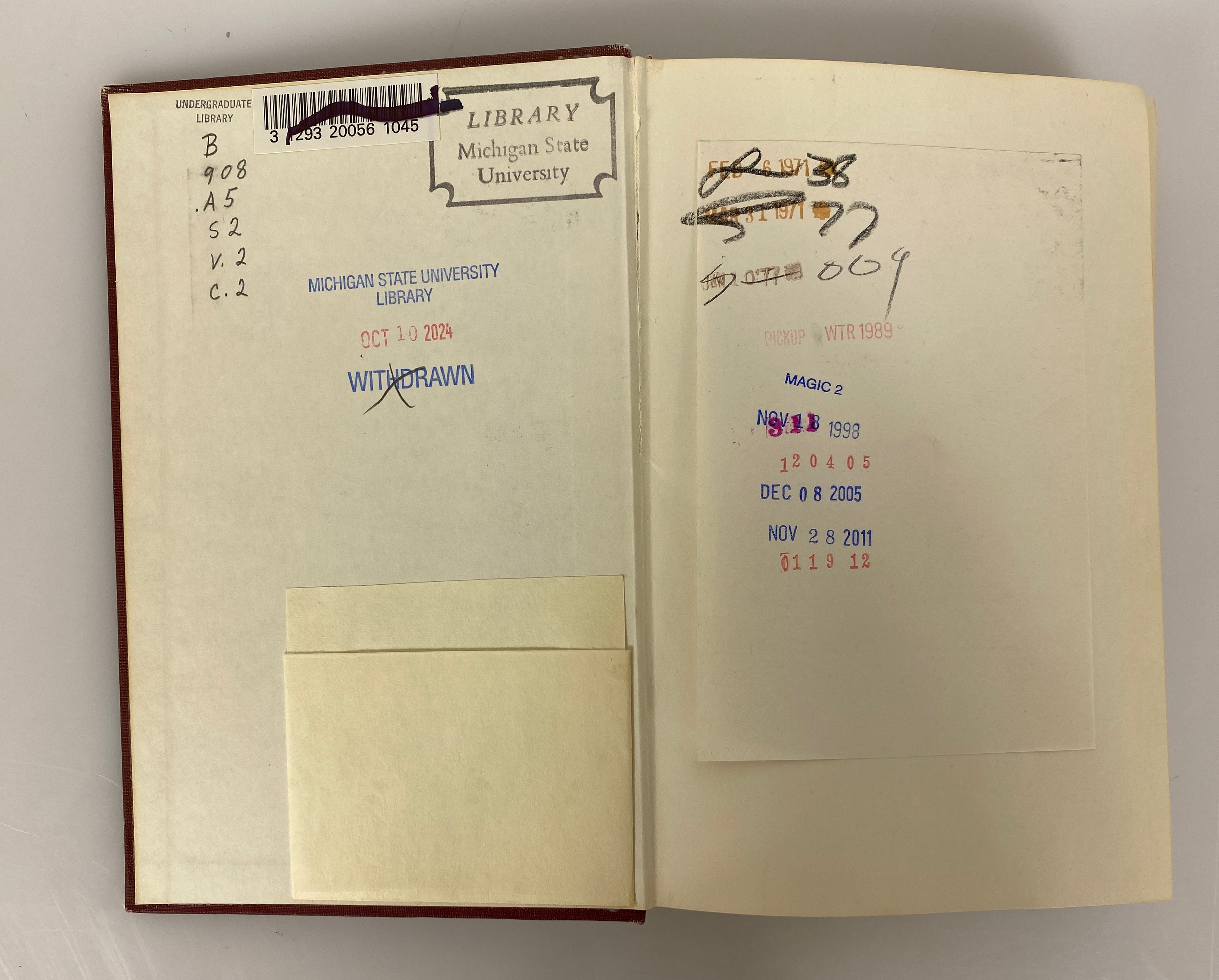 2 Volume Set A. Bronson Alcott His Life & Philosophy 1965 Vintage Ex-Library HC