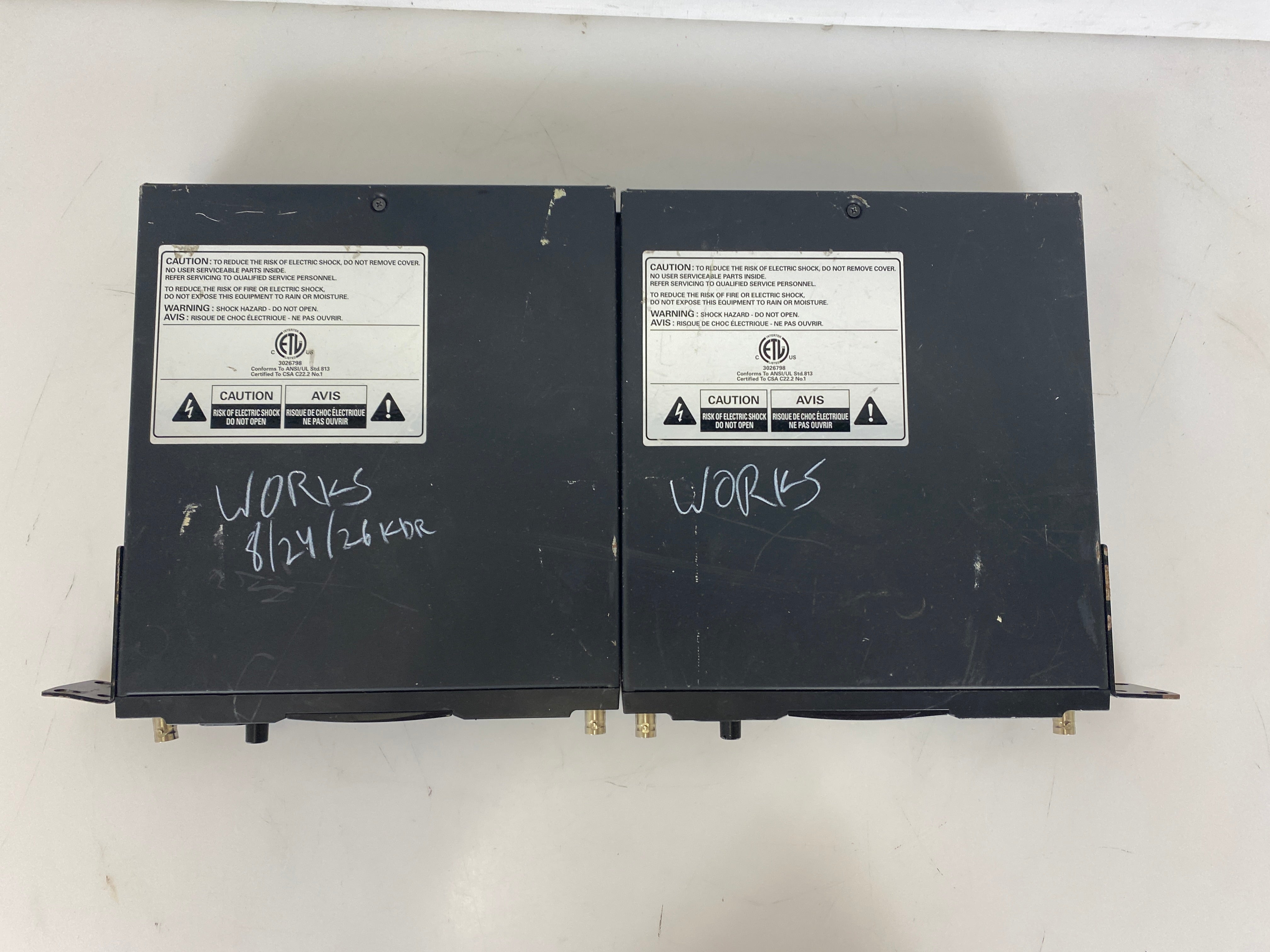 Set of 2 Audio-Technica AEW-R4100 UHF Synthesized Diversity Receiver