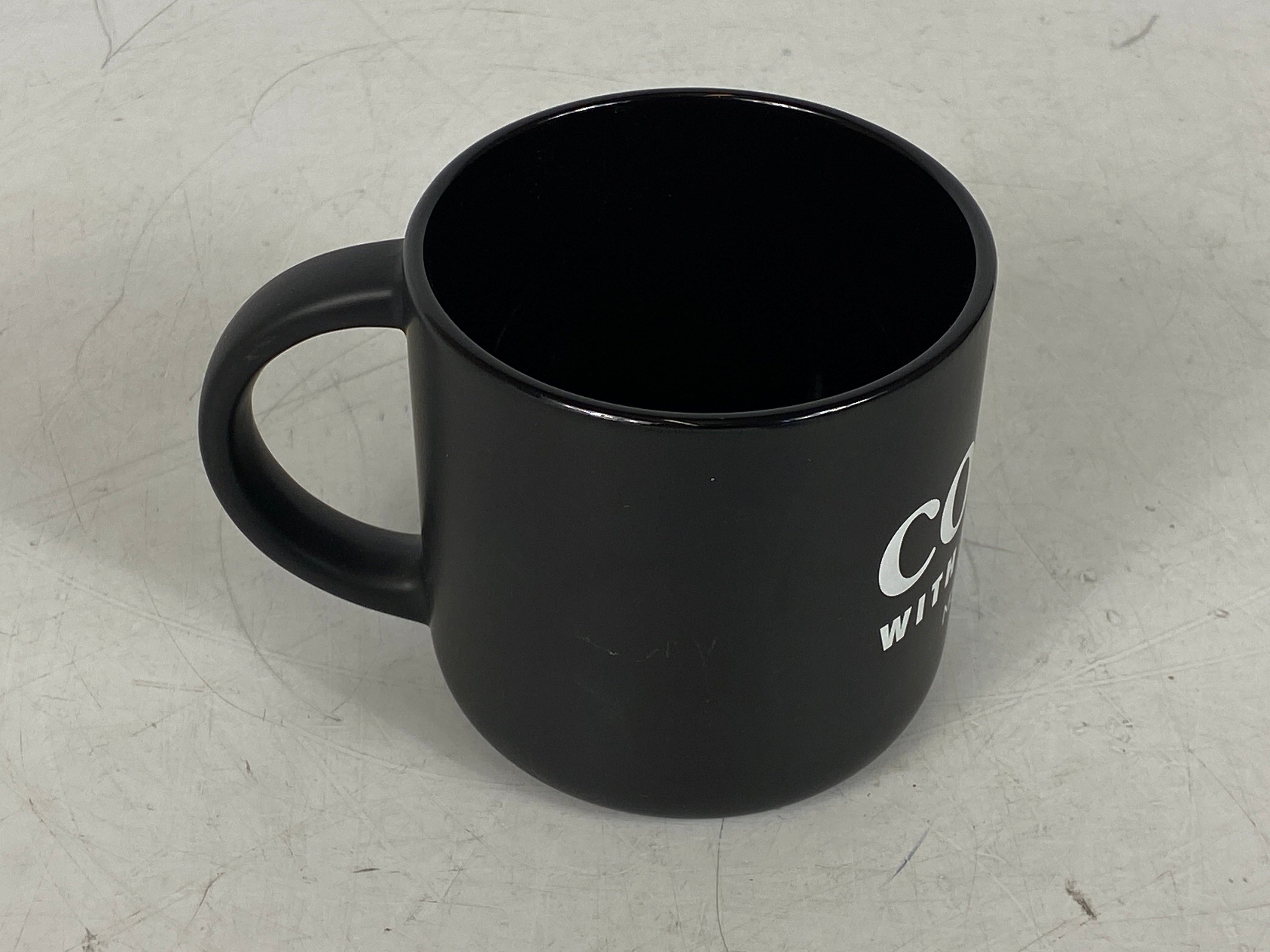 Matte Black MSU Alumni "Coffee with the Profs" Ceramic Mug