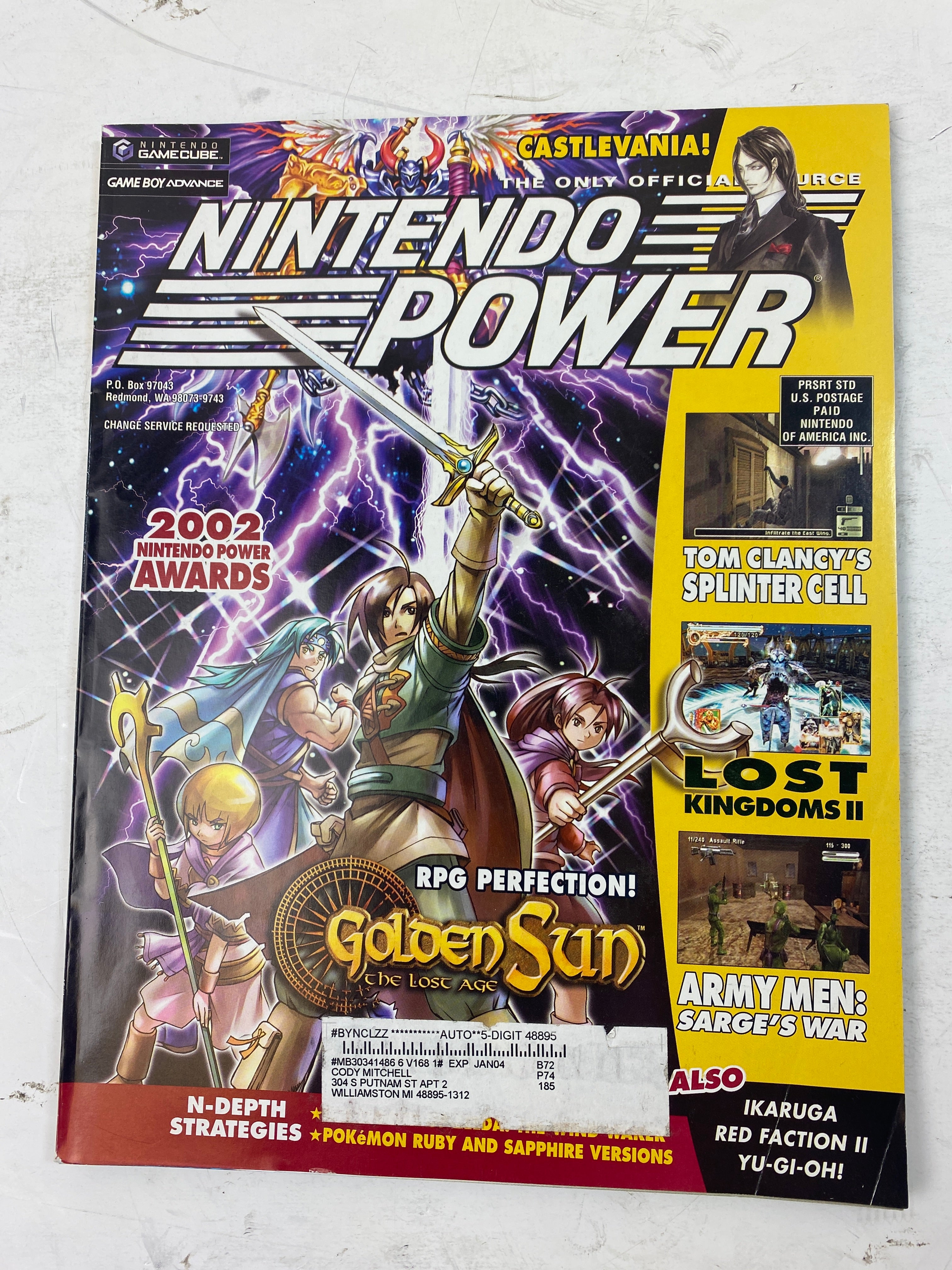 Nintendo Power Magazine Vol 168 May 2003 w/  poster
