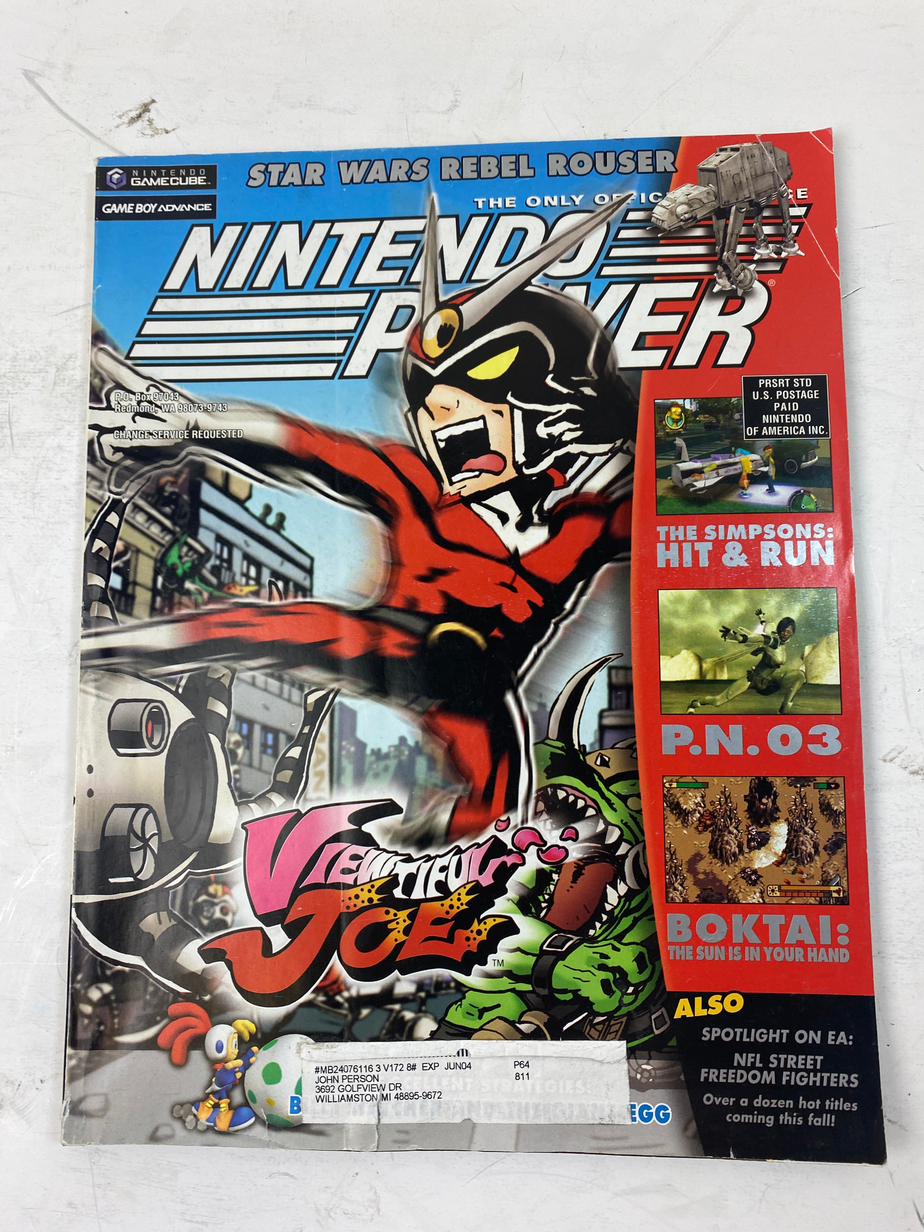 Nintendo Power Magazine Vol 172 October 2003  w/  poster