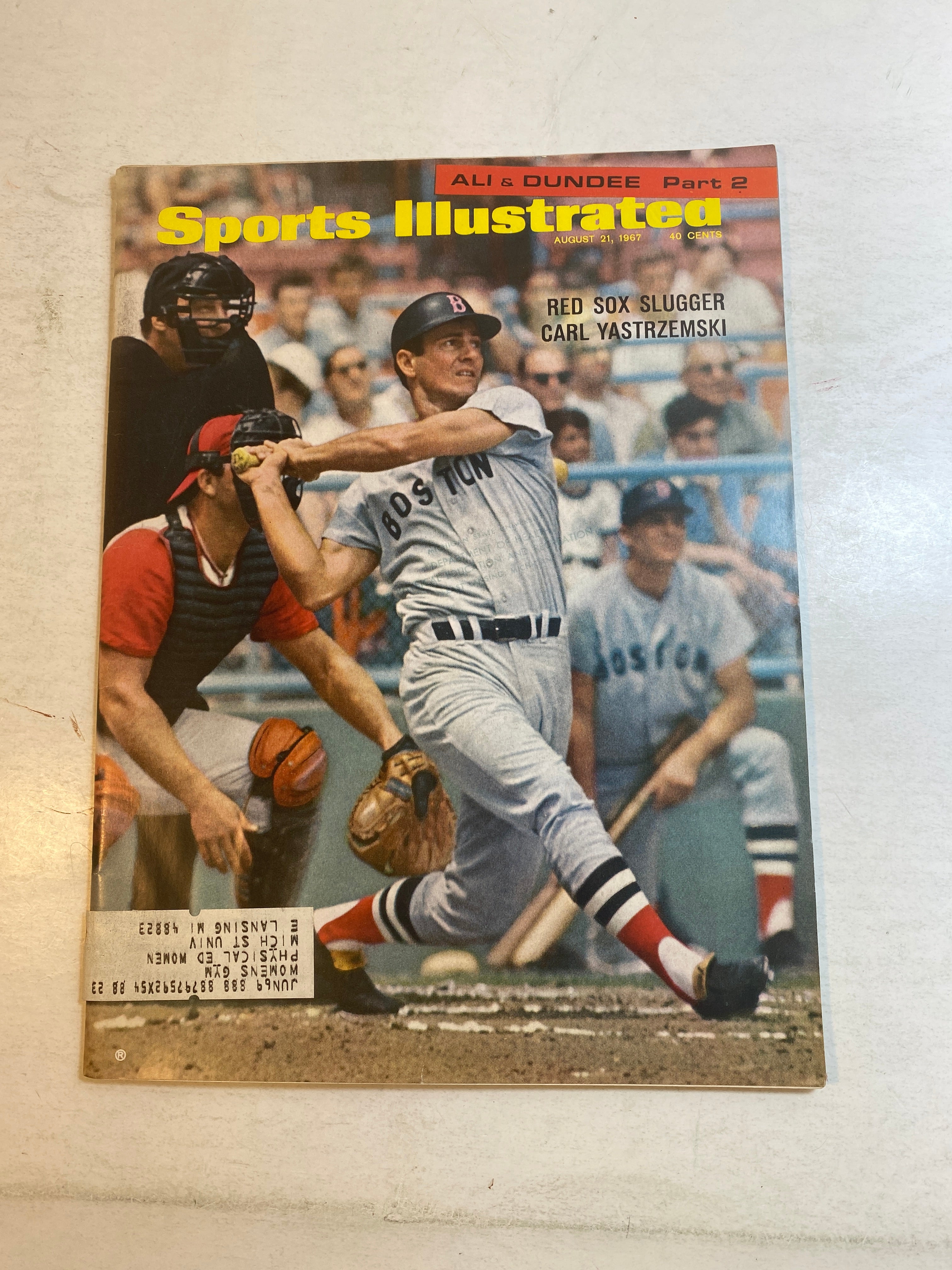 Sports Illustrated August 21, 1967 Carl Yastrzemski