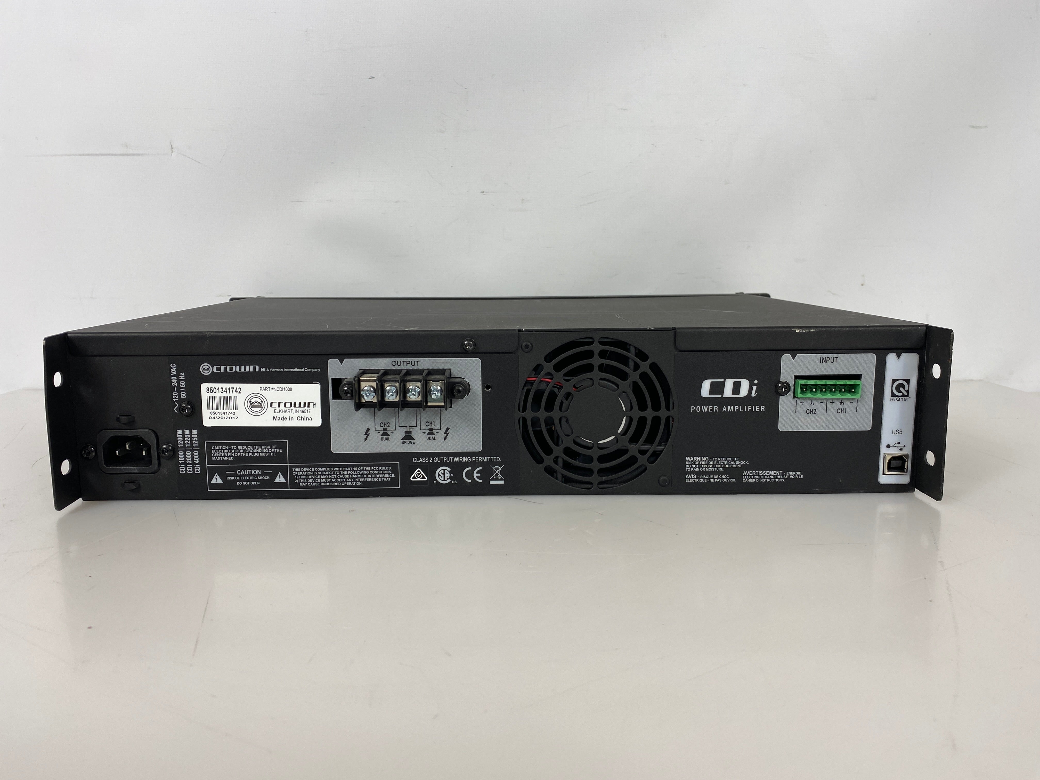 Crown CDi 1000 2-Channel Power Amplifier